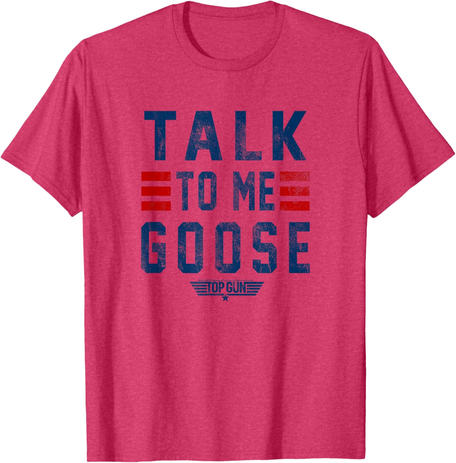 Top Gun Talk To Me Goose Distressed Graphic Short Sleeve T-Shirt - 2