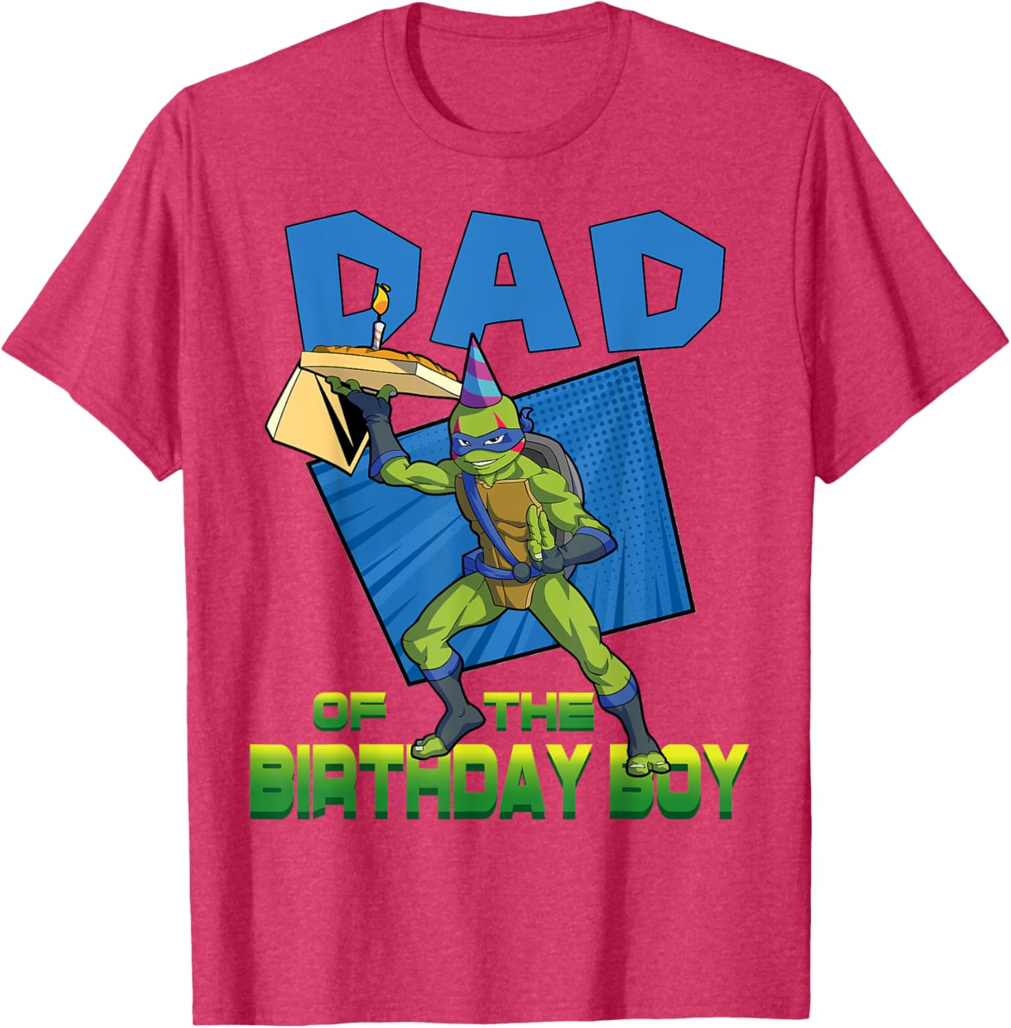 Leo Daddy of the Birthday Boy Pizza Theme T-Shirt for Ninja Turtles Fans - 11