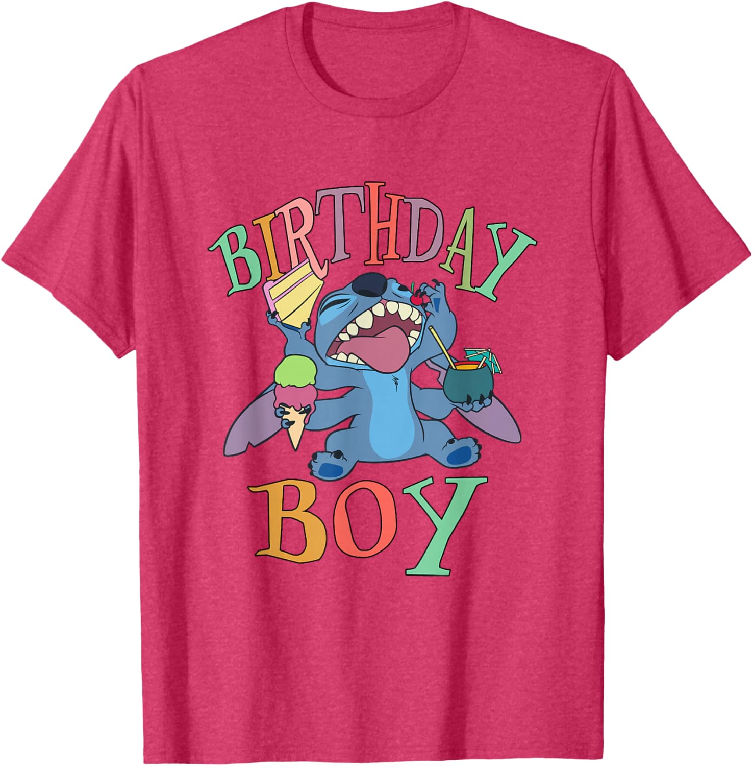 Disney Lilo and Stitch Birthday Boy T-Shirt with Fun Stitch Design - 12