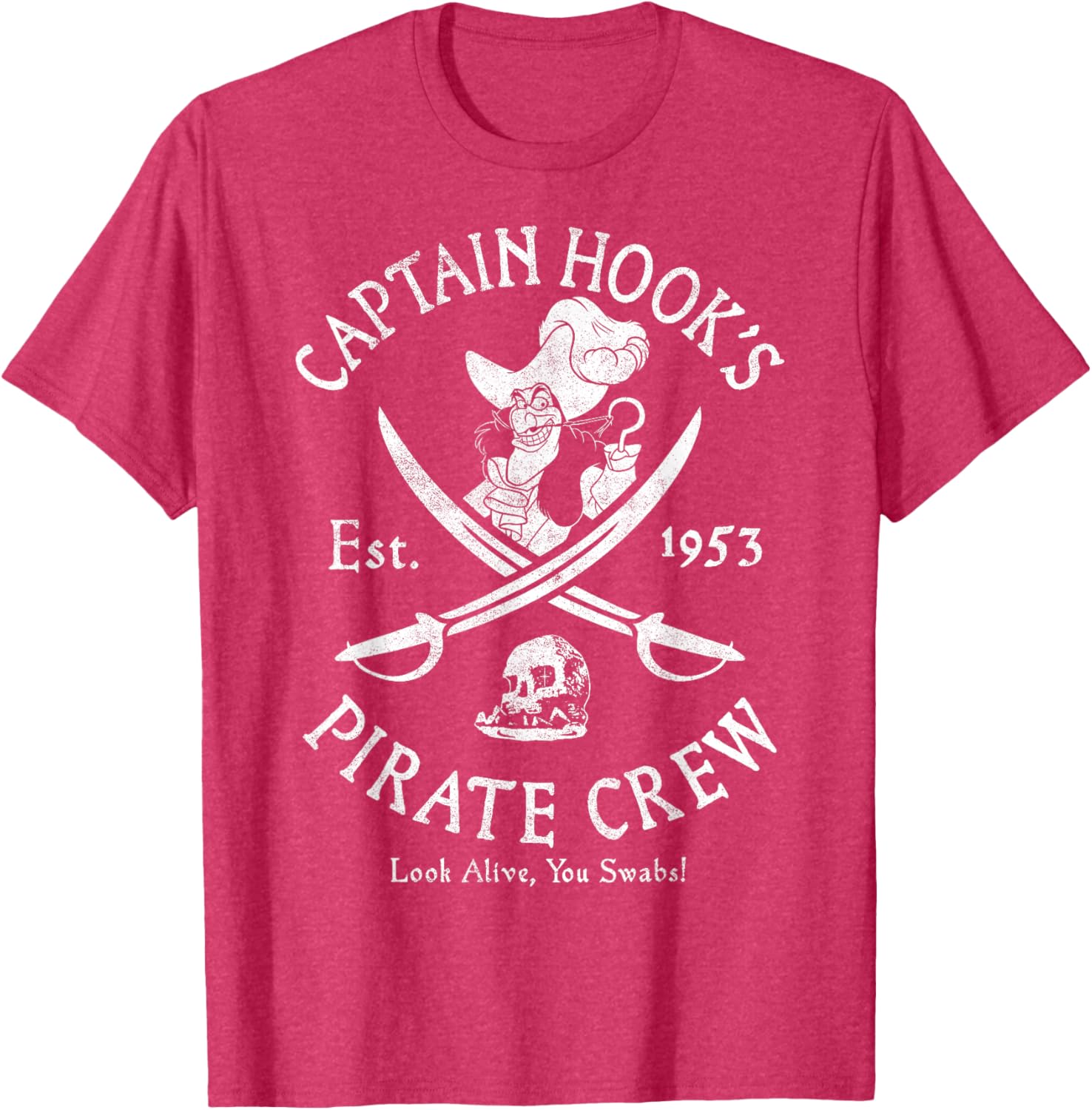 Disney Peter Pan Captain Hook Pirate Crew T-Shirt Established 1953 - 6
