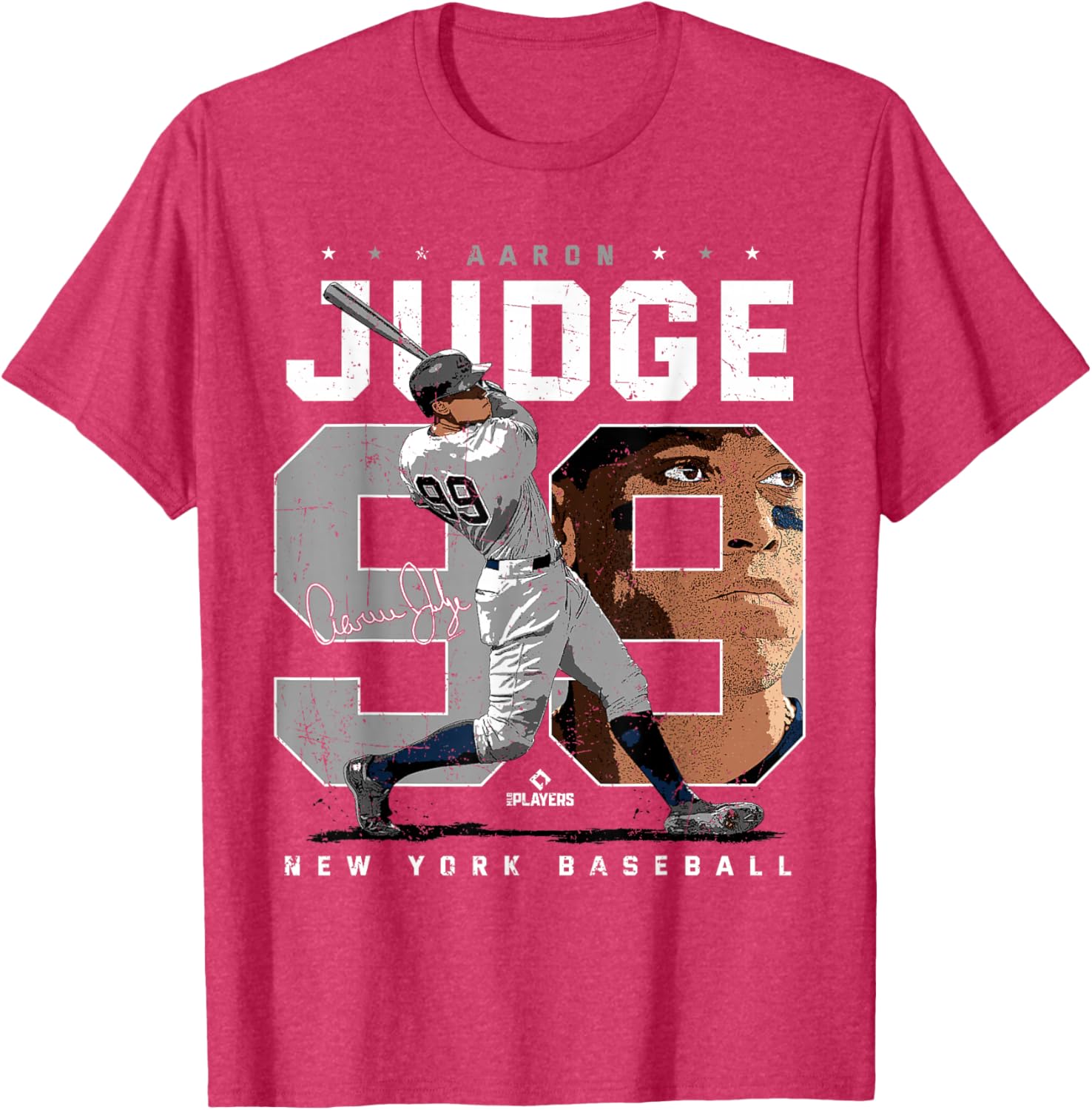 Aaron Judge Number Portrait T-Shirt New York Yankees MLB Apparel - 8
