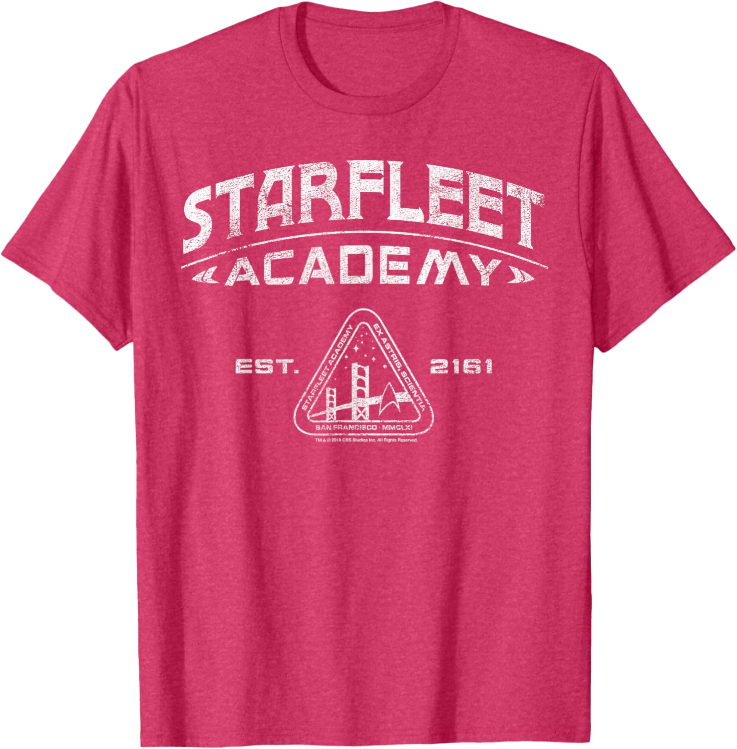 Vintage Star Trek Starfleet Academy 2161 Collegiate T-Shirt for Fans - 4