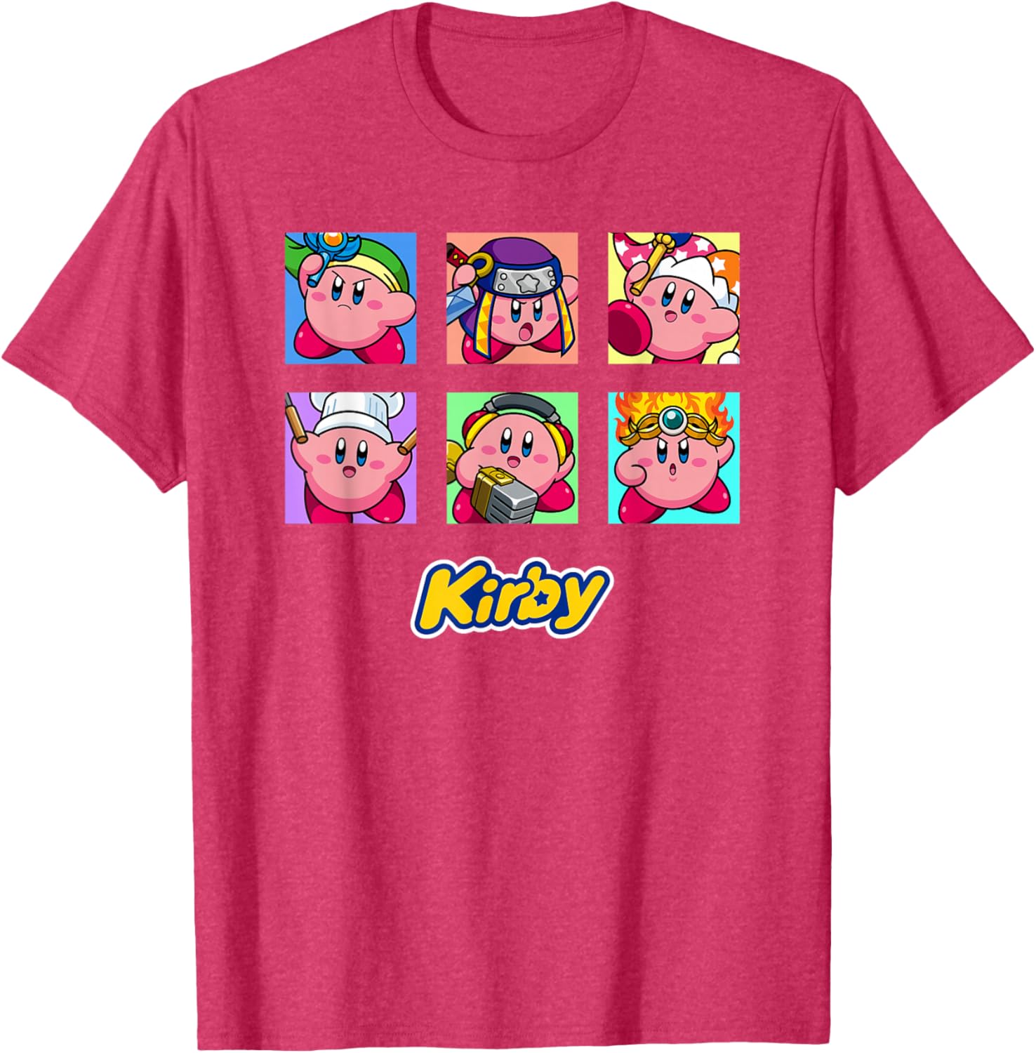 Kirby Selected Abilities Collage Pop Art Full Color T-Shirt for Fans - 7
