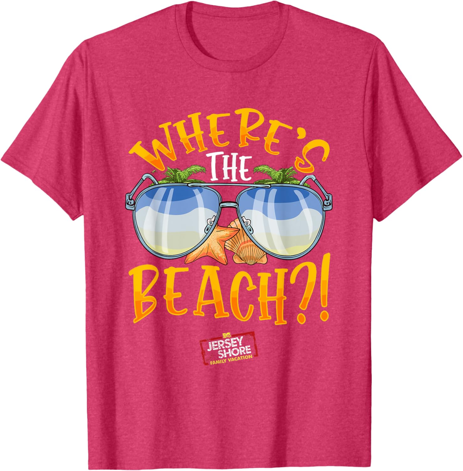 Mademark Jersey Shore Family Vacation Where's The Beach T-Shirt - 4