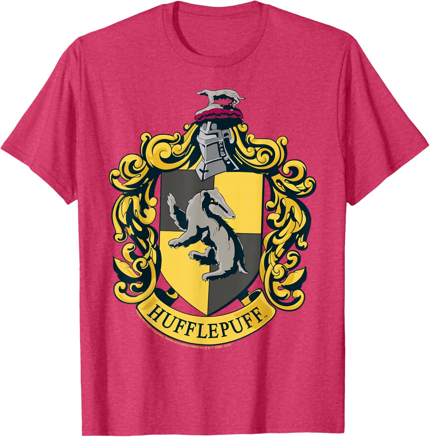 Hufflepuff House Crest T-Shirt for Harry Potter Fans - Stylish Apparel - 2