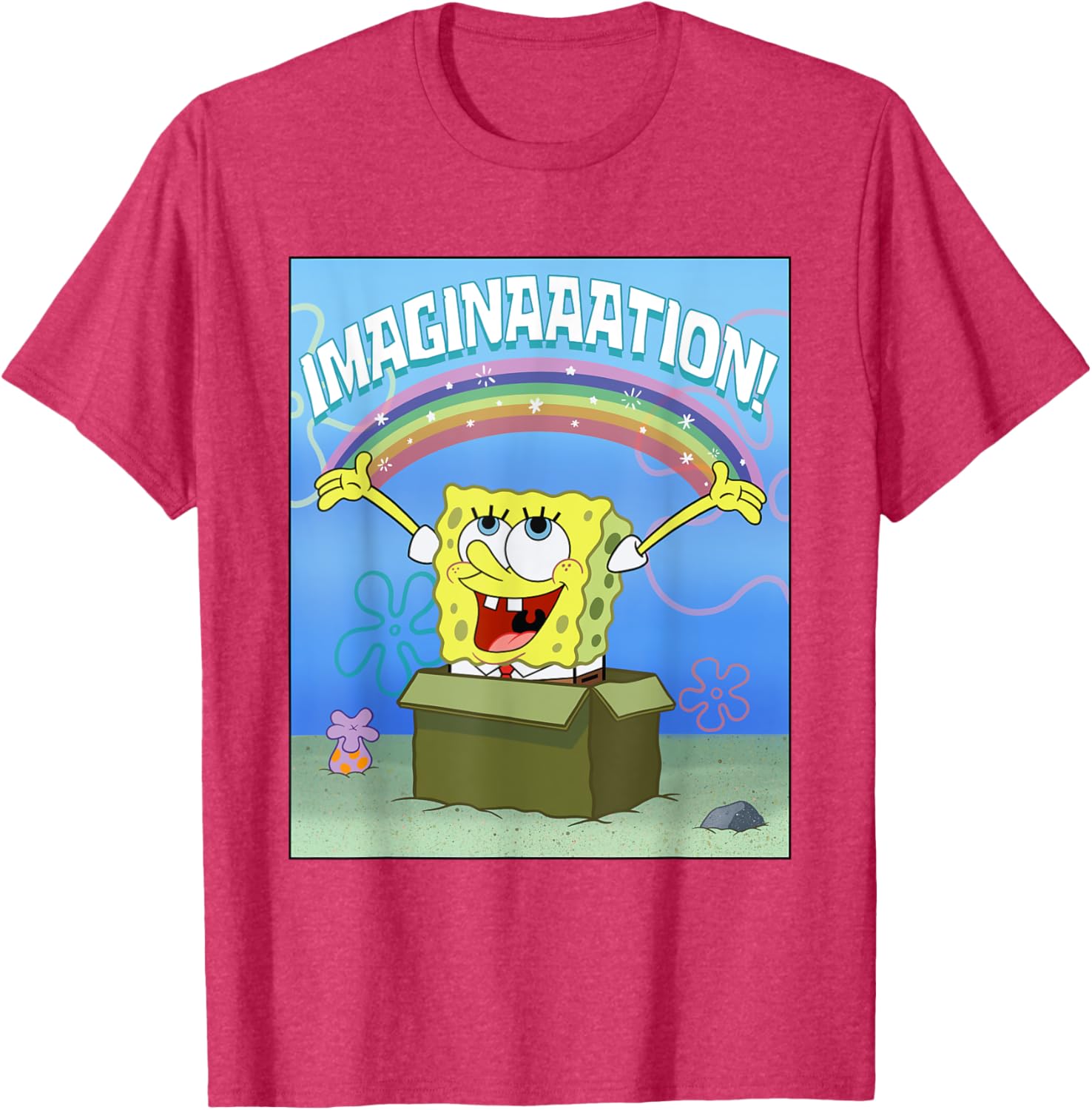 Mademark SpongeBob SquarePants Imaginaaation Box Funny T-Shirt for All Ages - 23
