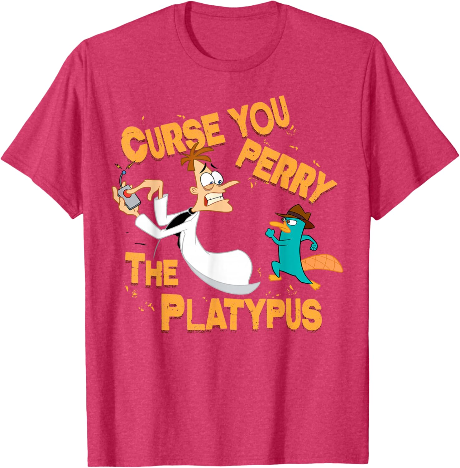 Disney Phineas and Ferb Curse You Graphic T-Shirt for Fun Fans - 6