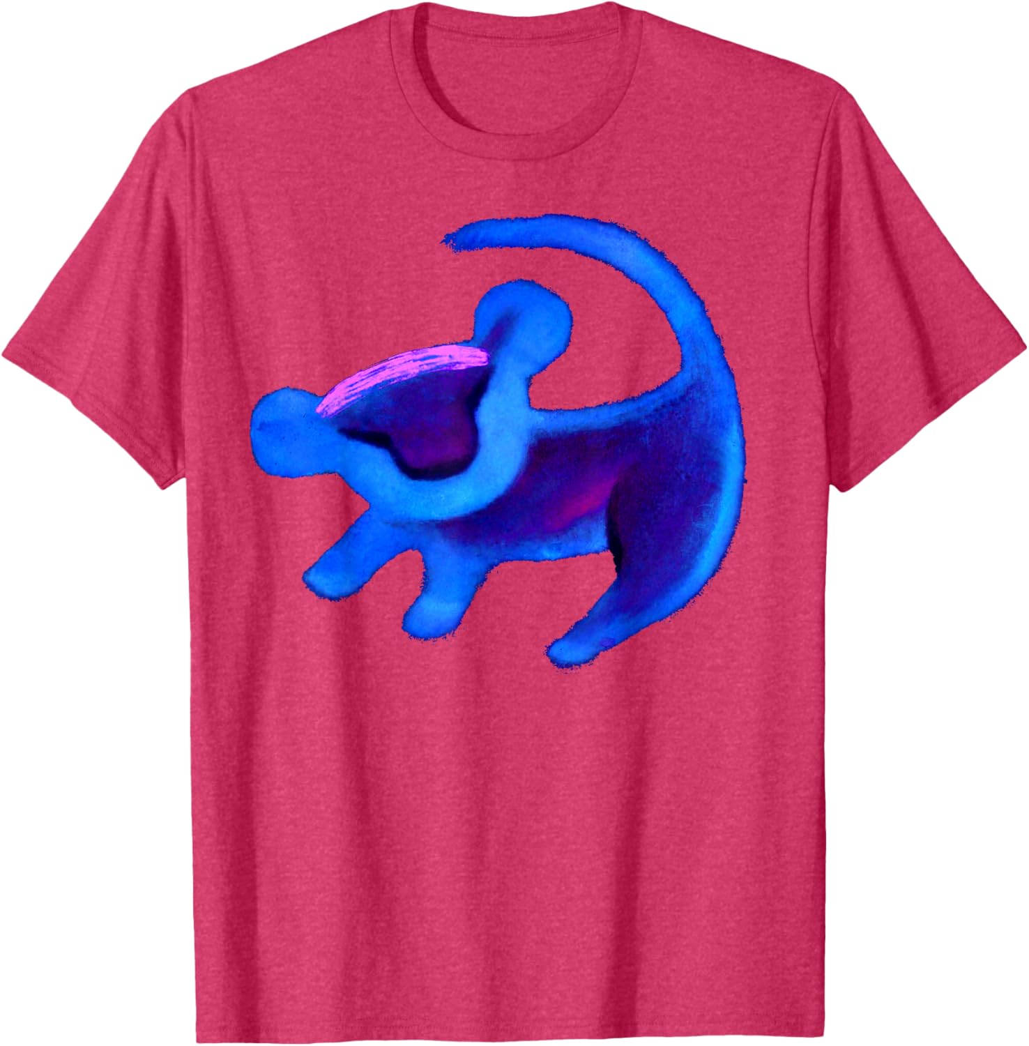 Discover the Disney Lion King Simba Cave Painting Blue T-Shirt for Fans - 7