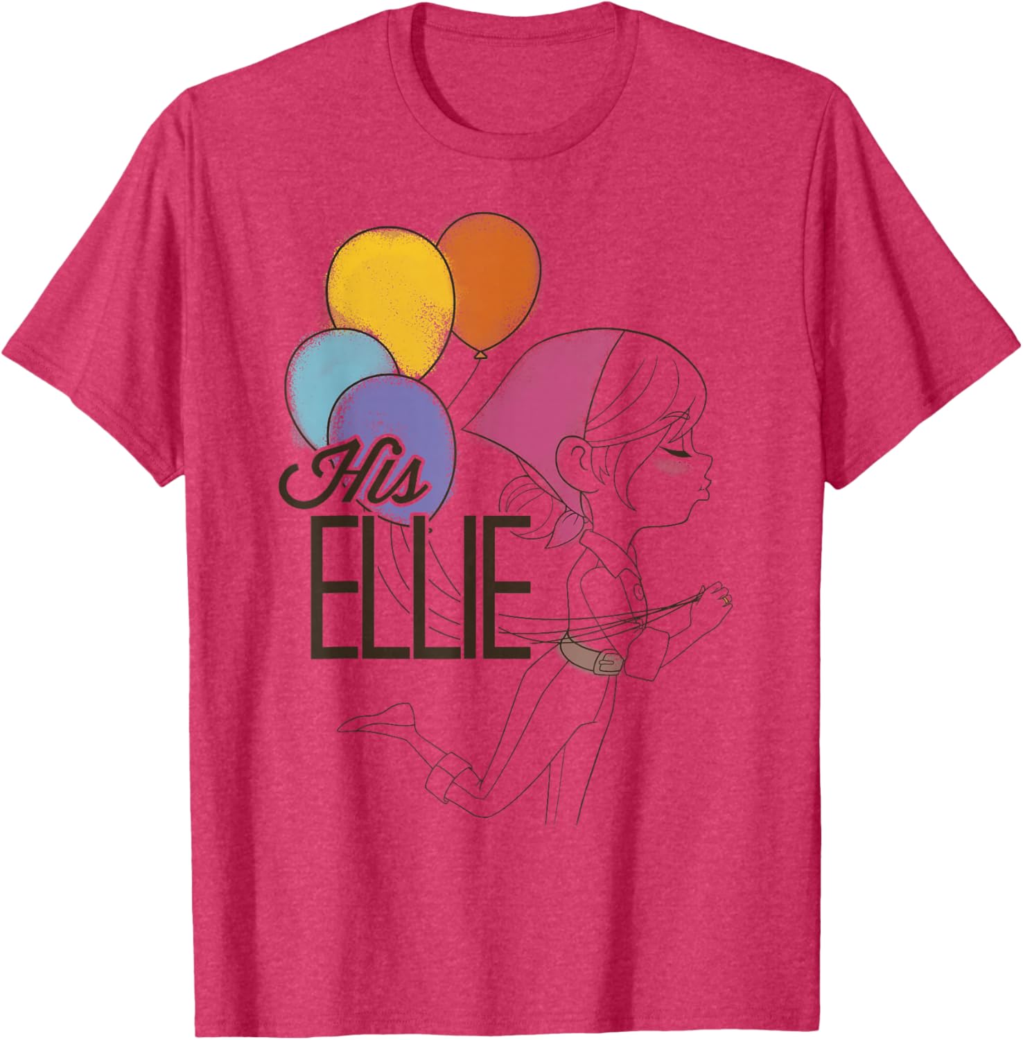 Disney Pixar Up Ellie Balloons Graphic T-Shirt for Fun Casual Wear - 8