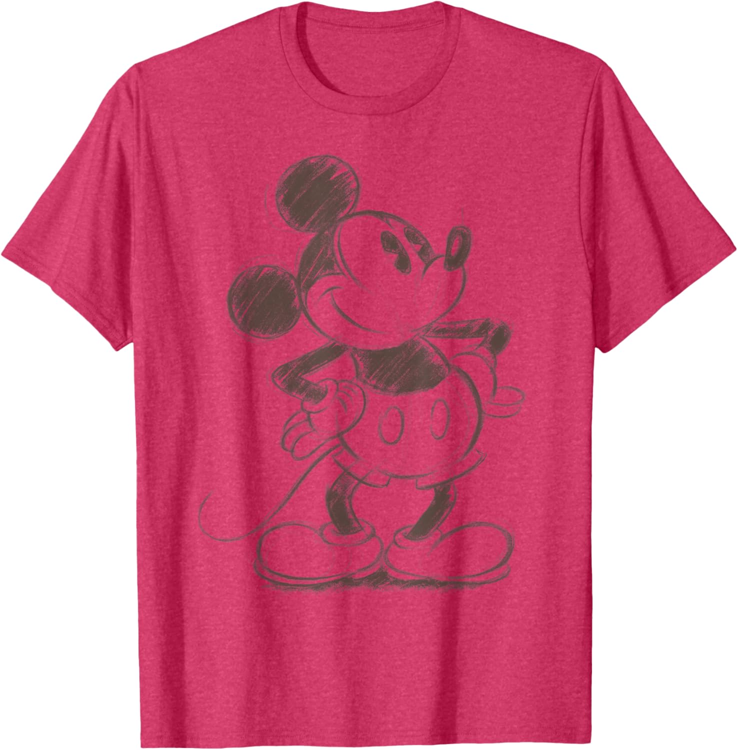 Mickey Mouse Sketch Portrait T-Shirt for Disney Fans and Collectors - 1