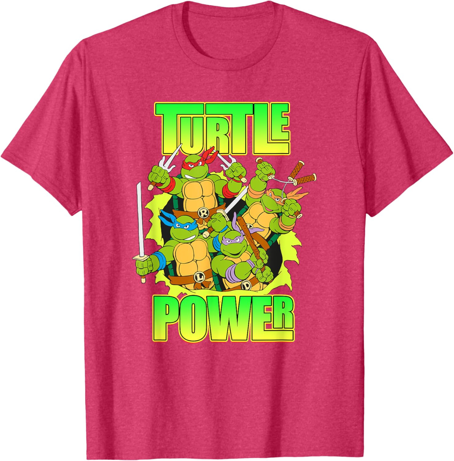 Mademark Teenage Mutant Ninja Turtles Retro Turtle Power T-Shirt - 9