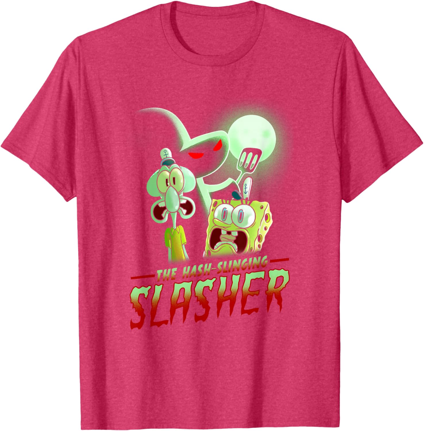 SpongeBob SquarePants Hash Slinging Slasher Spooky T-Shirt for Fans - 3