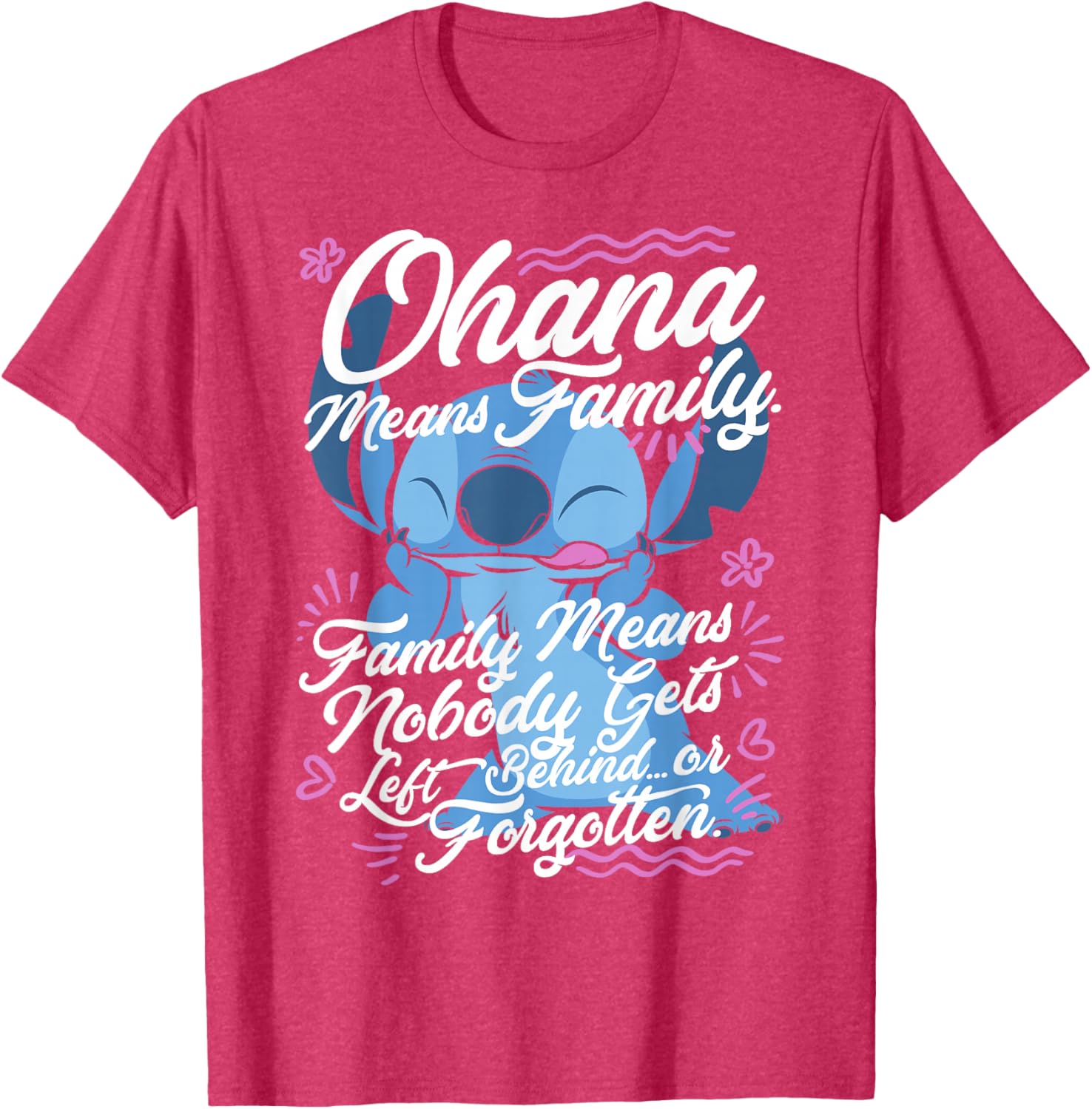 Lilo & Stitch Stitch Ohana Means Family T-Shirt for Disney Fans - 5