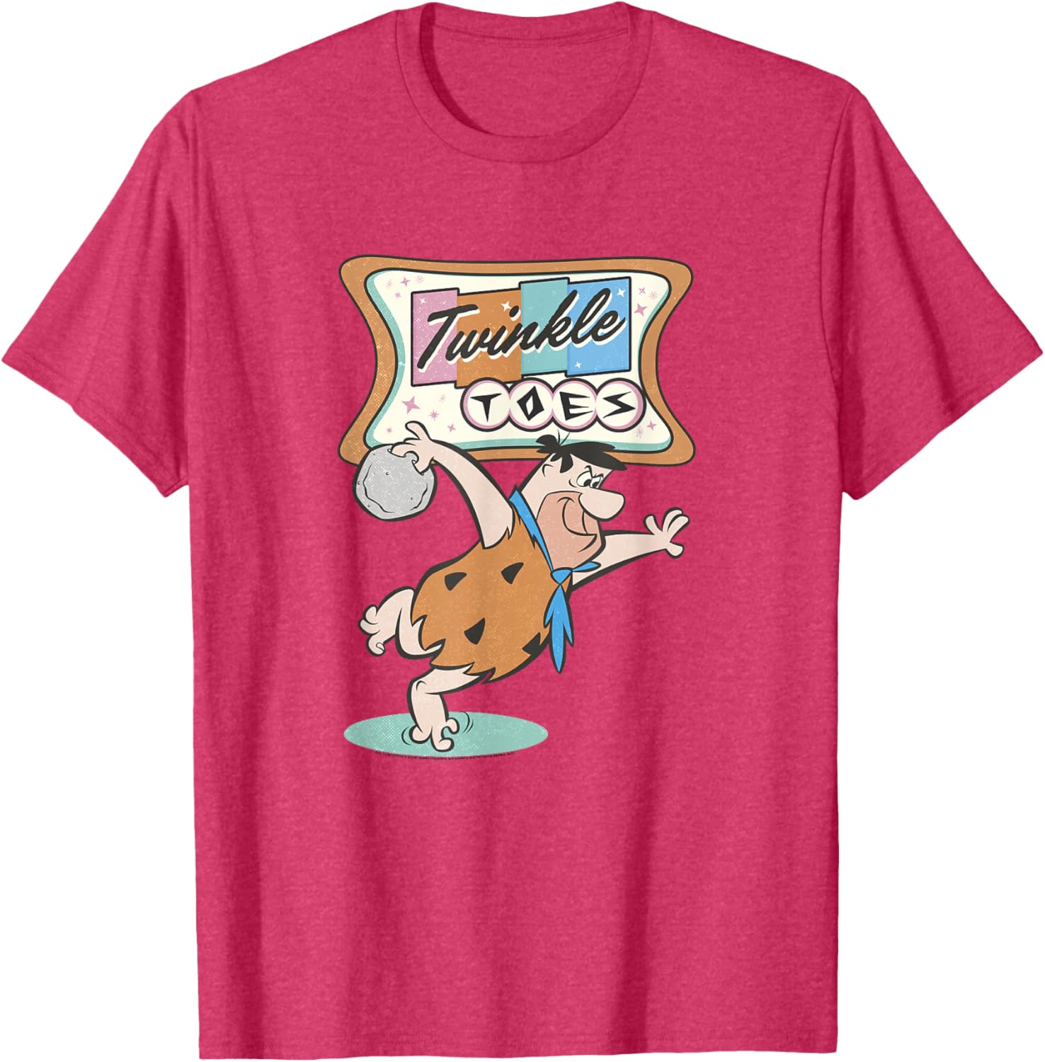 Flintstones Fred Flintstone Twinkle Toes Bowling Alley T-Shirt - 11