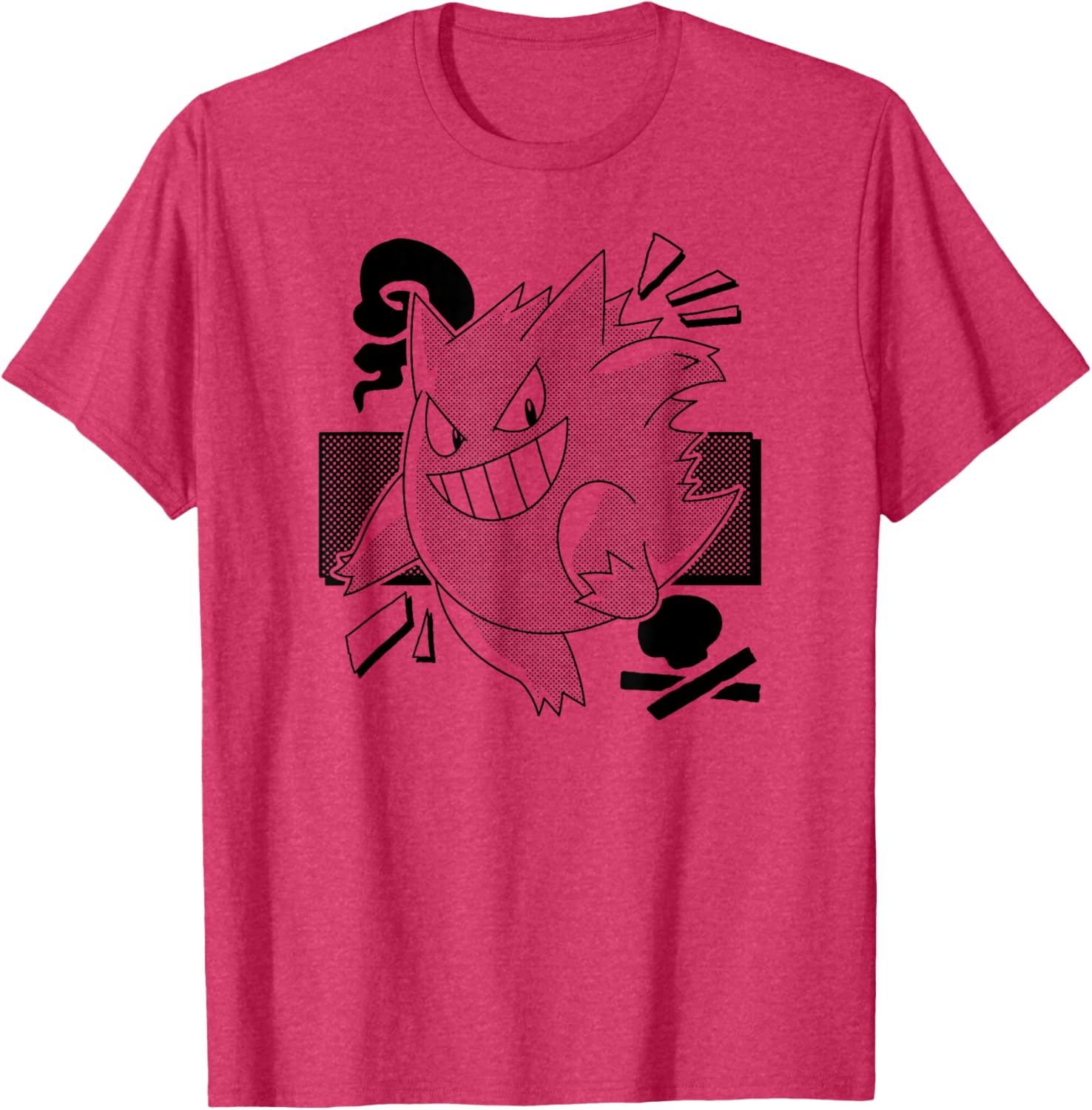 Cool Gengar Manga T-Shirt for Pokémon Fans - Stylish Apparel and Gifts - 2