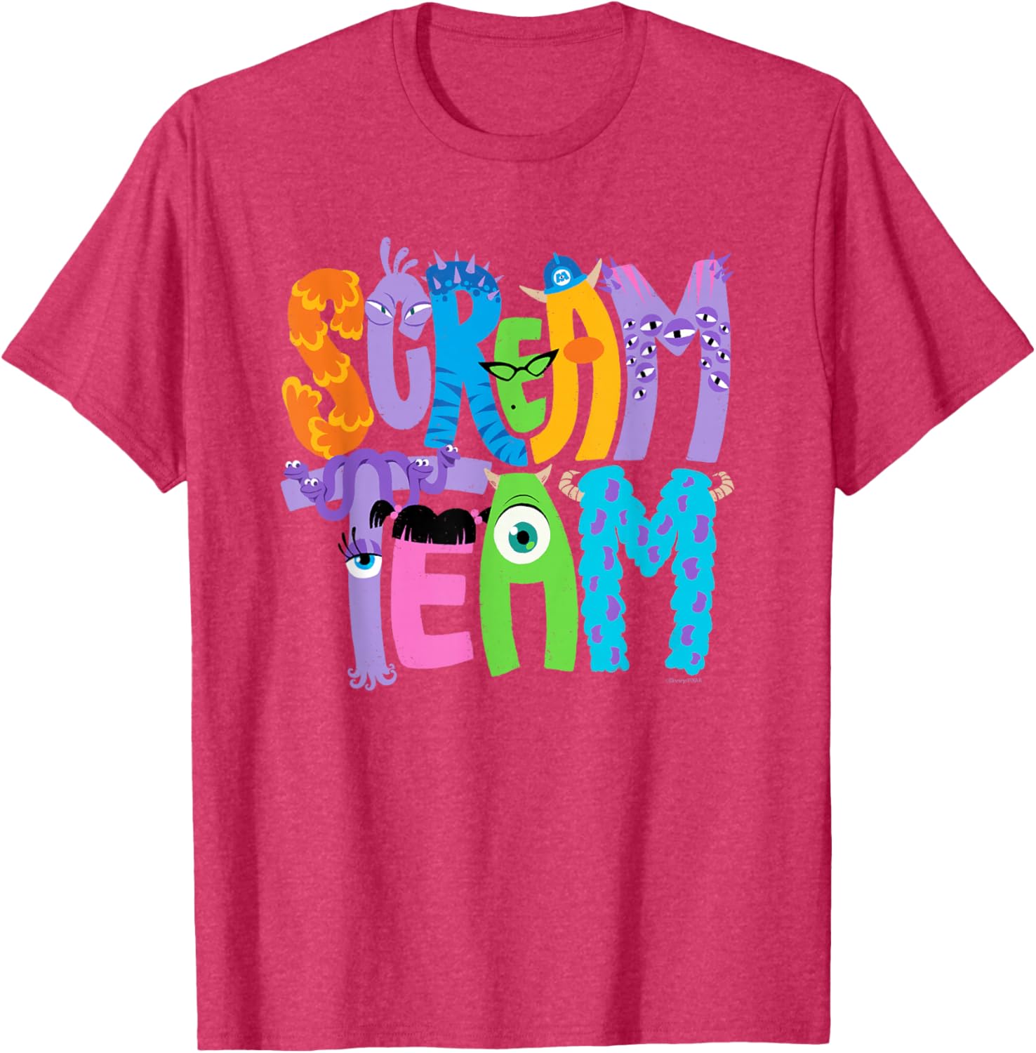 Monsters Inc Scream Team Halloween T-Shirt Fun Disney Pixar Apparel - 13