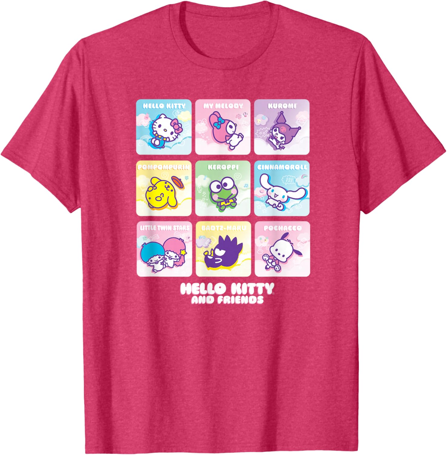Hello Kitty and Friends Square Icons T-Shirt for Kids and Adults - 8