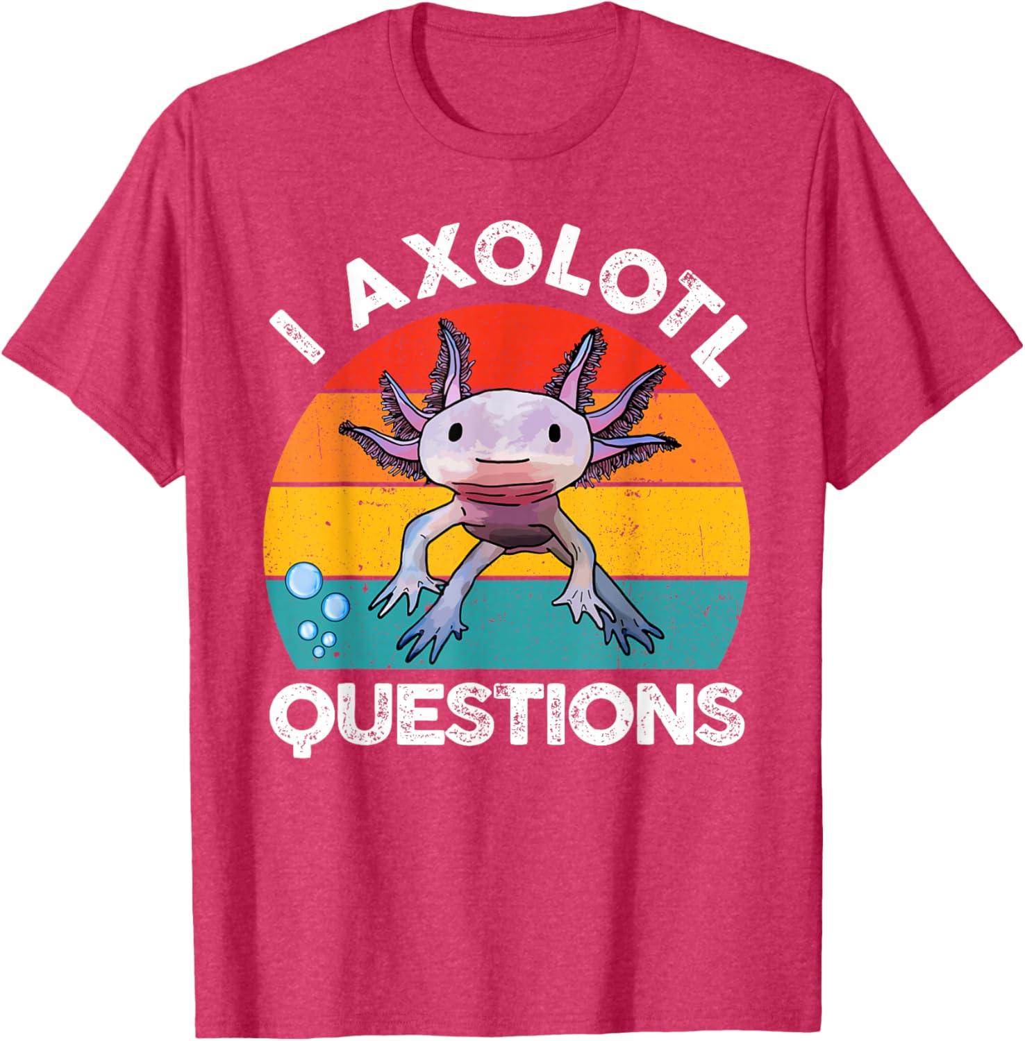 Cute Axolotl Questions Graphic Kids T-Shirt Fun and Stylish Gift for Kids - 19