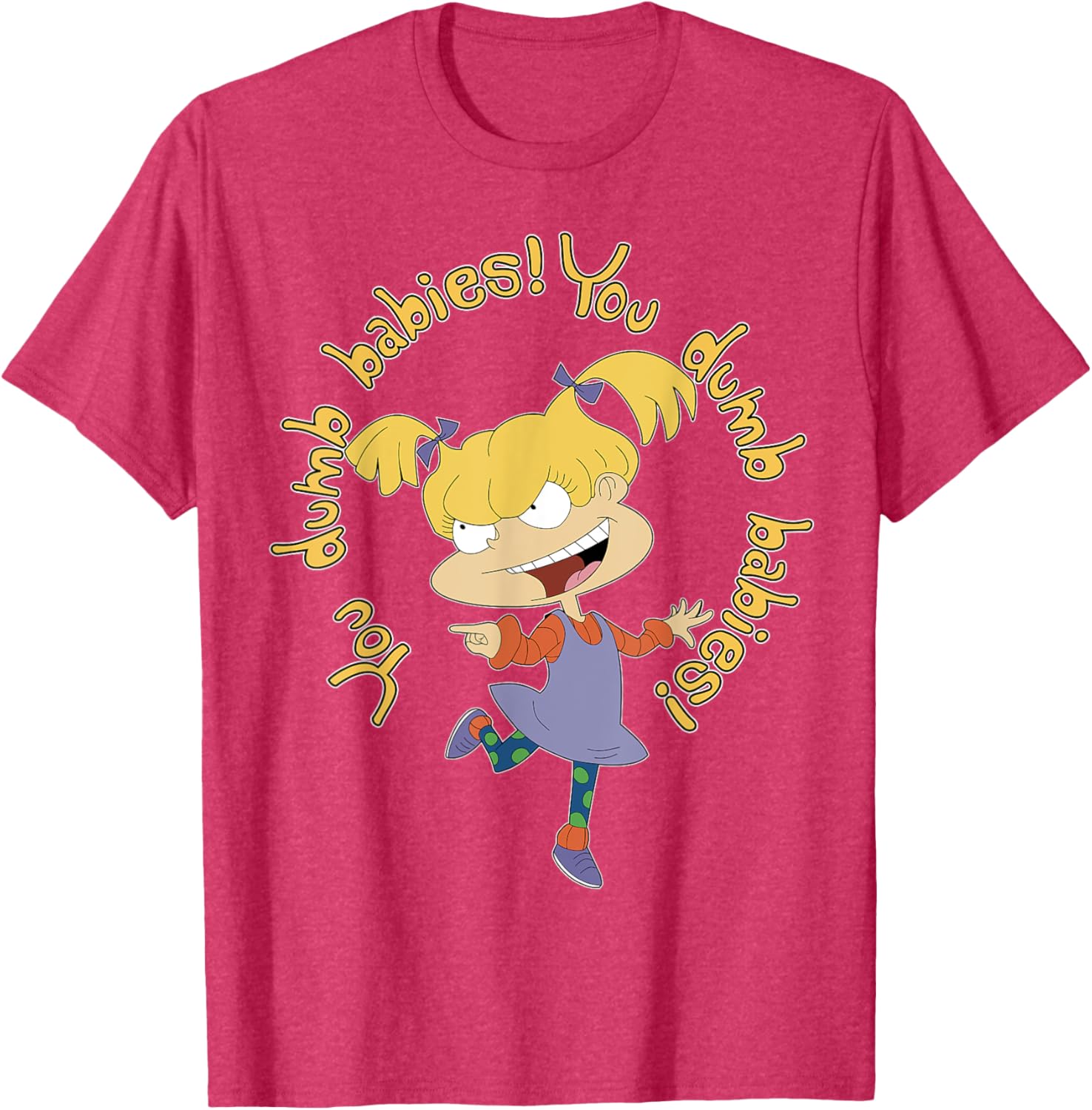 Mademark x Rugrats Angelica Pickles You Dumb Babies T-Shirt for Fans - 5