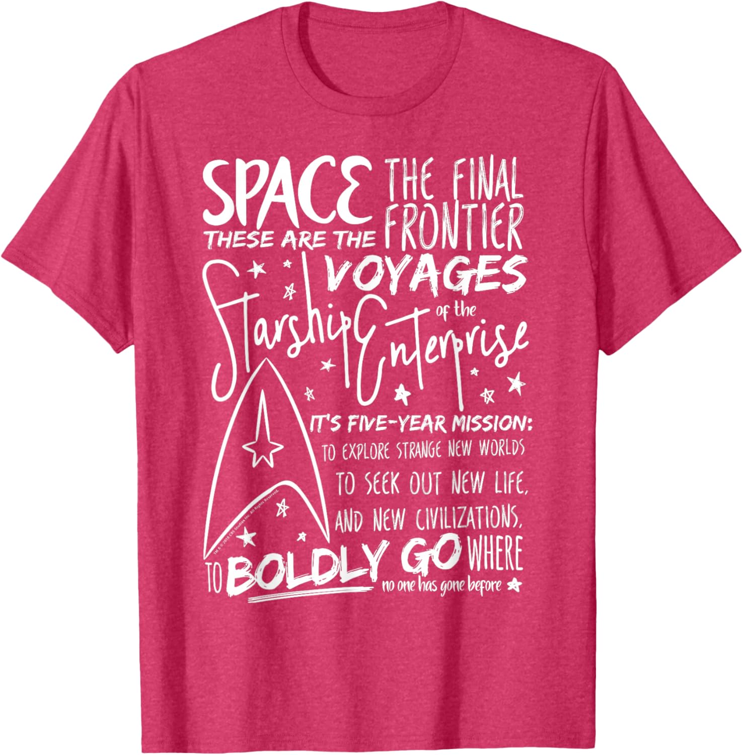 Star Trek Original Series Handwritten Speech Graphic Tee for Fans - 11