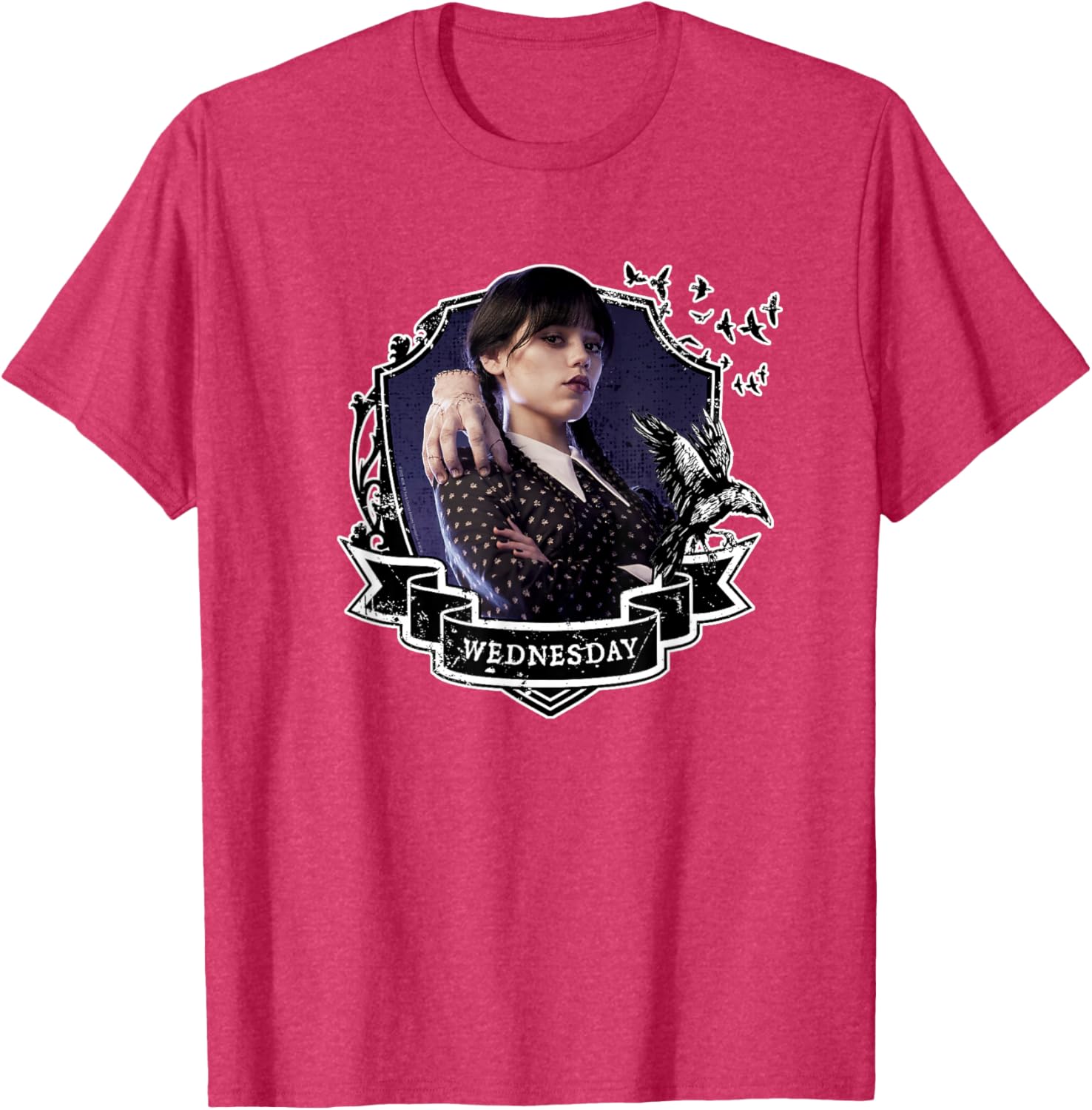 Wednesday Nevermore Graphic T-Shirt for Fans of Iconic Wednesday Style - 6