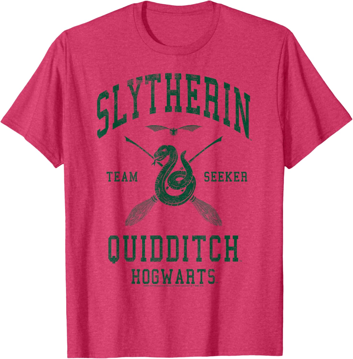 Slytherin Quidditch Team Seeker T-Shirt for Harry Potter Fans - 7