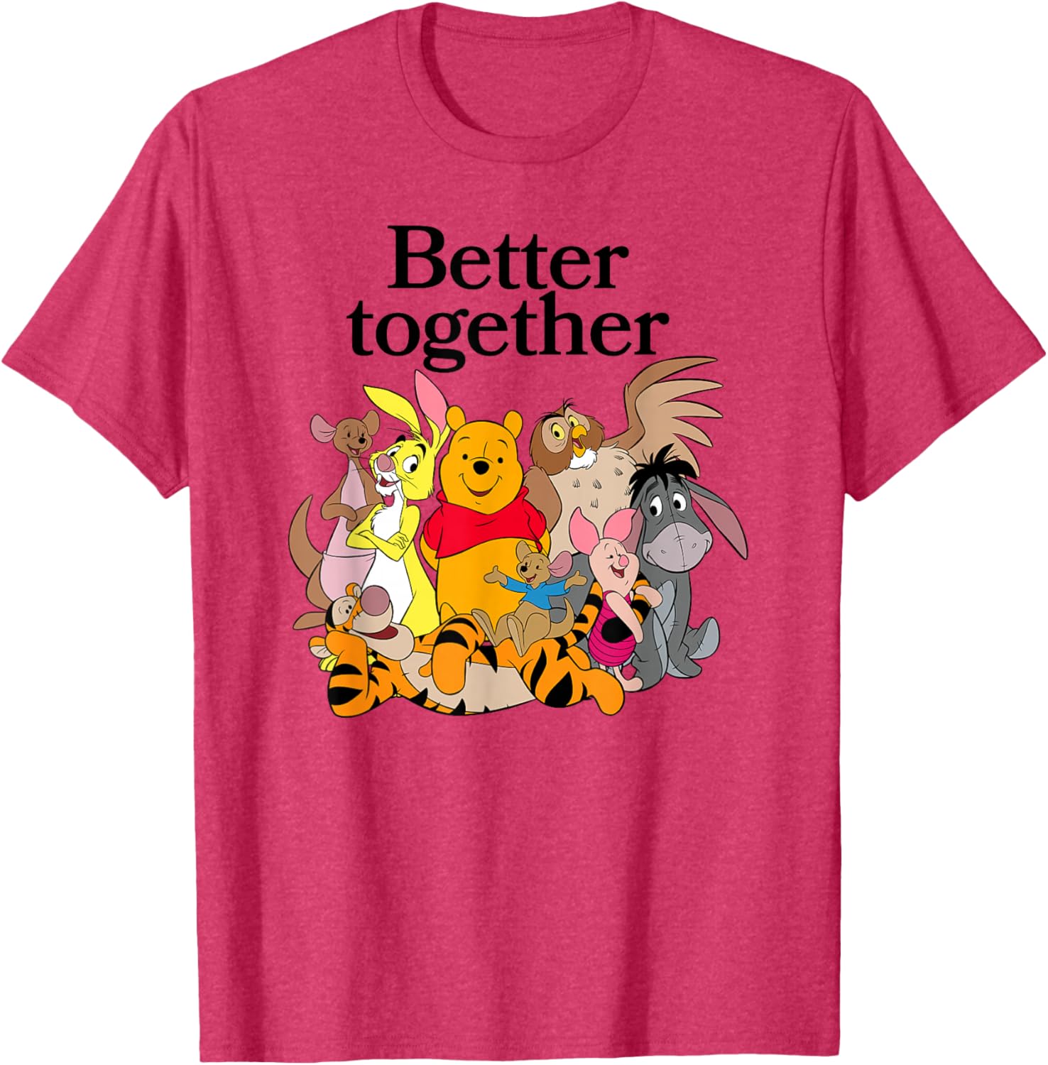Winnie the Pooh Better Together Friends Group Shot T-Shirt for Fans - 6