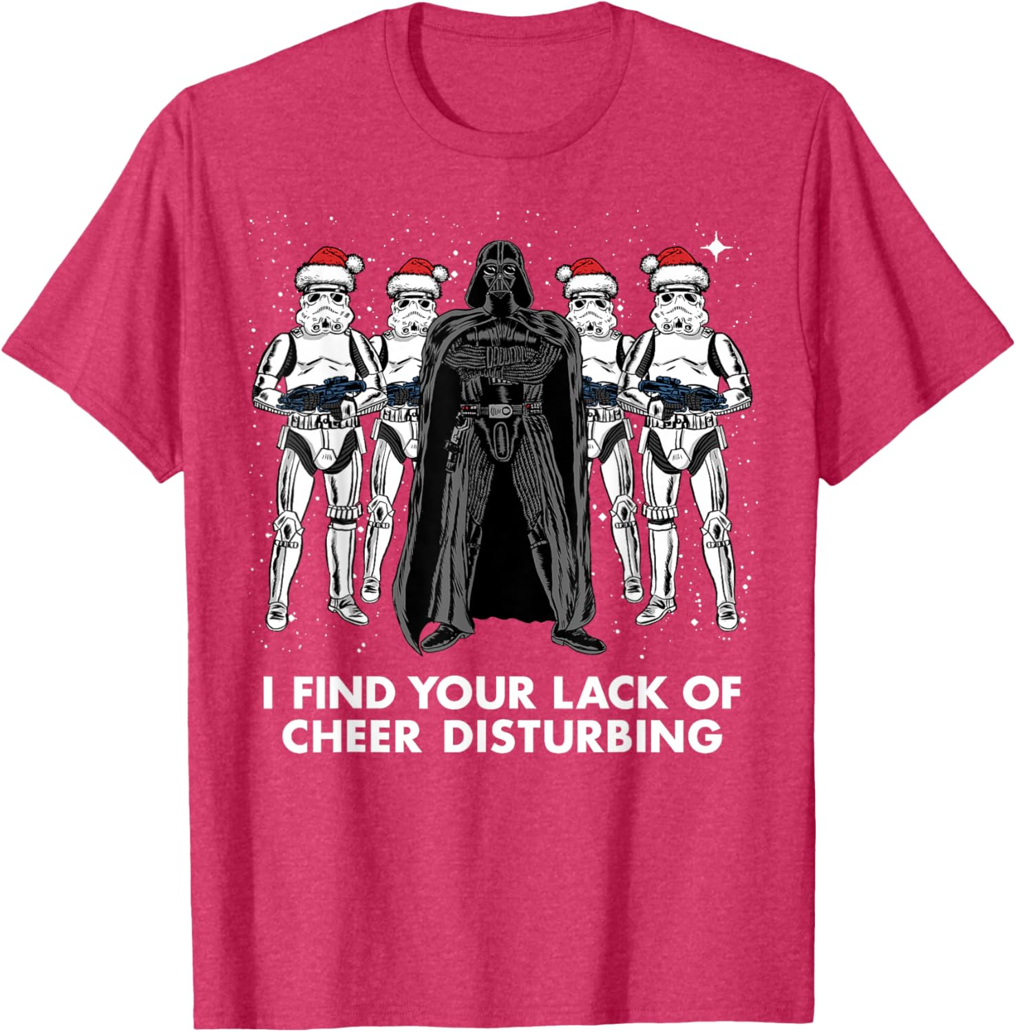 Star Wars Vader Trooper Christmas Cheer Graphic T-Shirt for Fans - 2