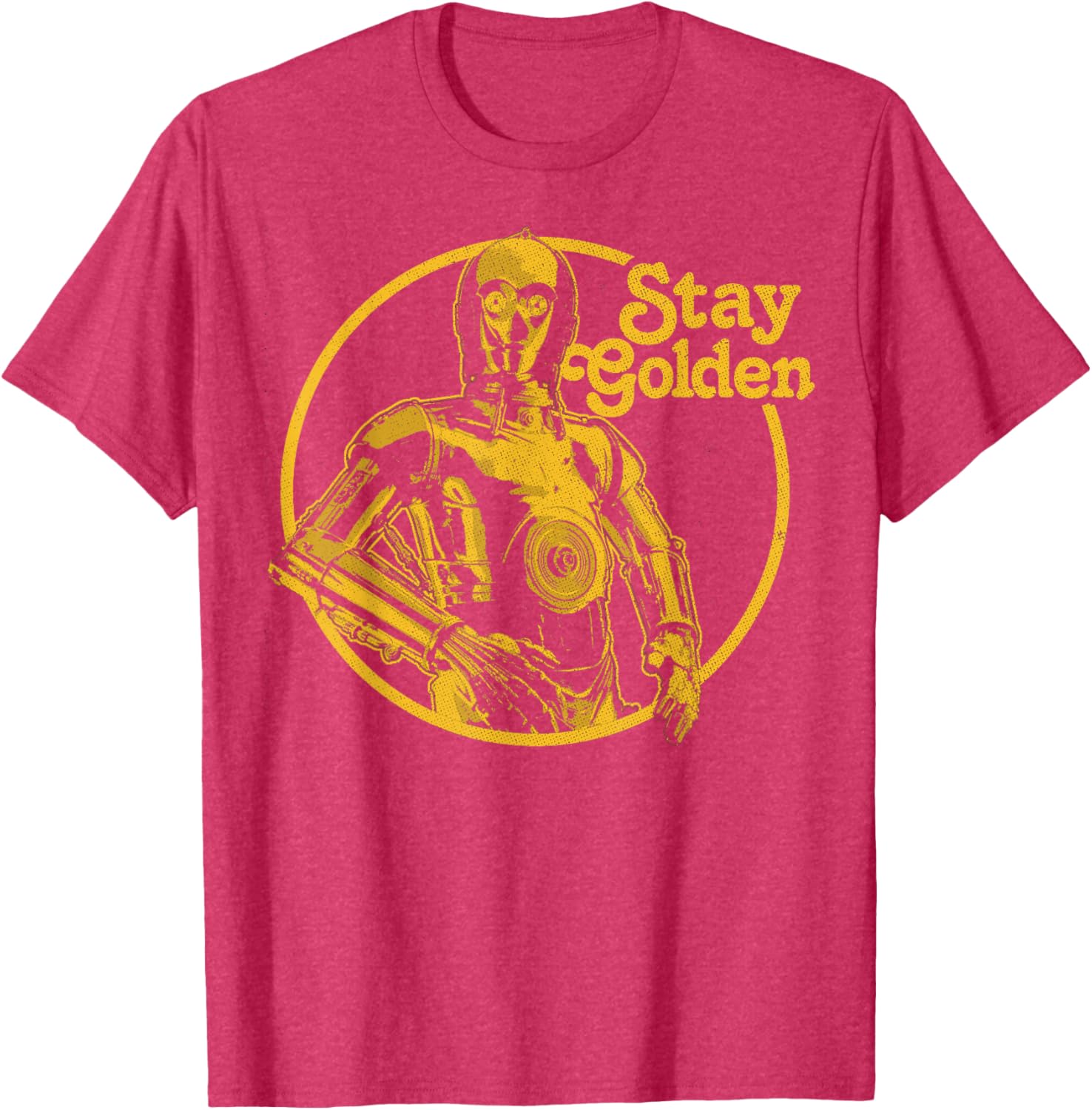 Stay Golden C-3PO T-Shirt Inspired by Star Wars for Fans and Collectors - 7