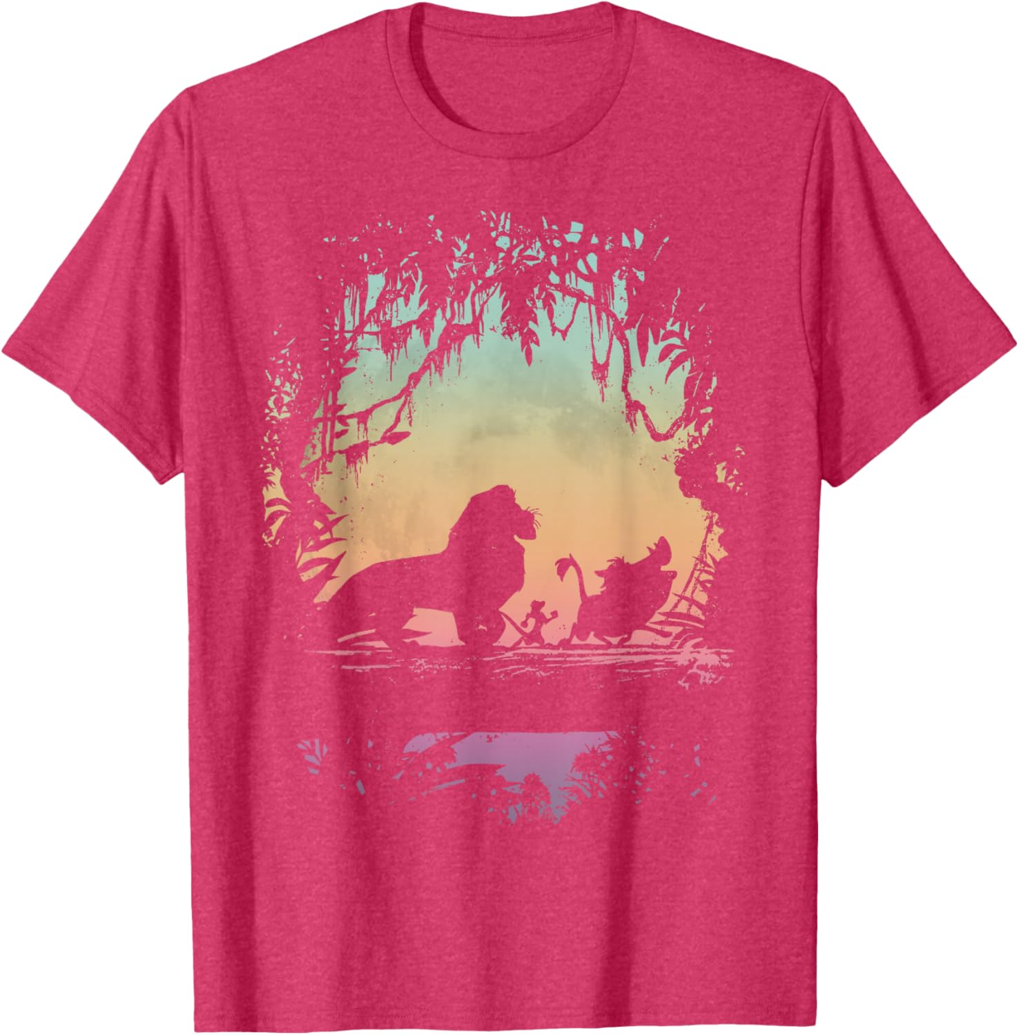 Disney Lion King Gradient Jungle Trio Graphic T-Shirt for Fans - 6