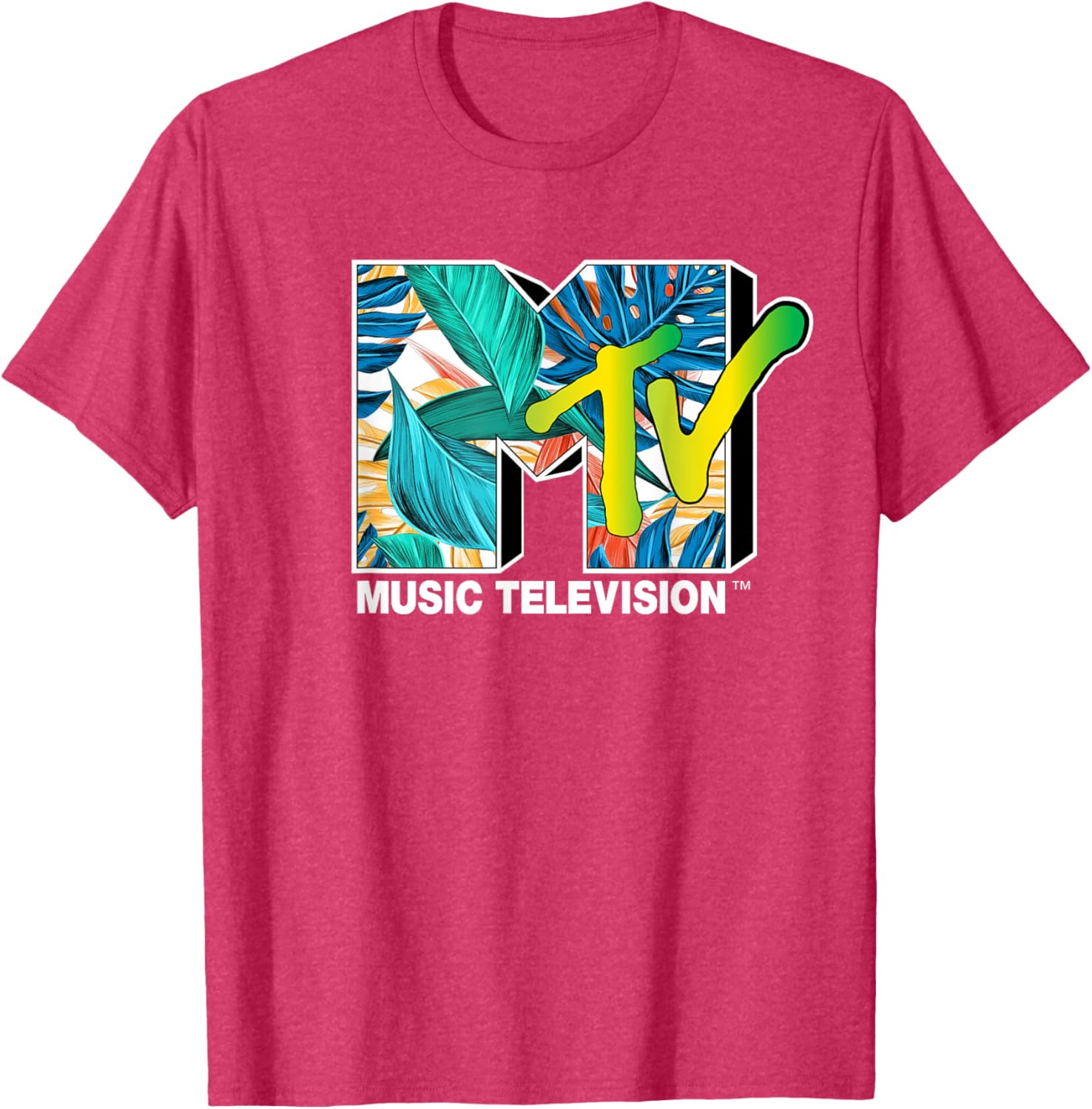 Mademark x MTV Tropical Plants T-Shirt for Stylish Comfort and Vibe - 7