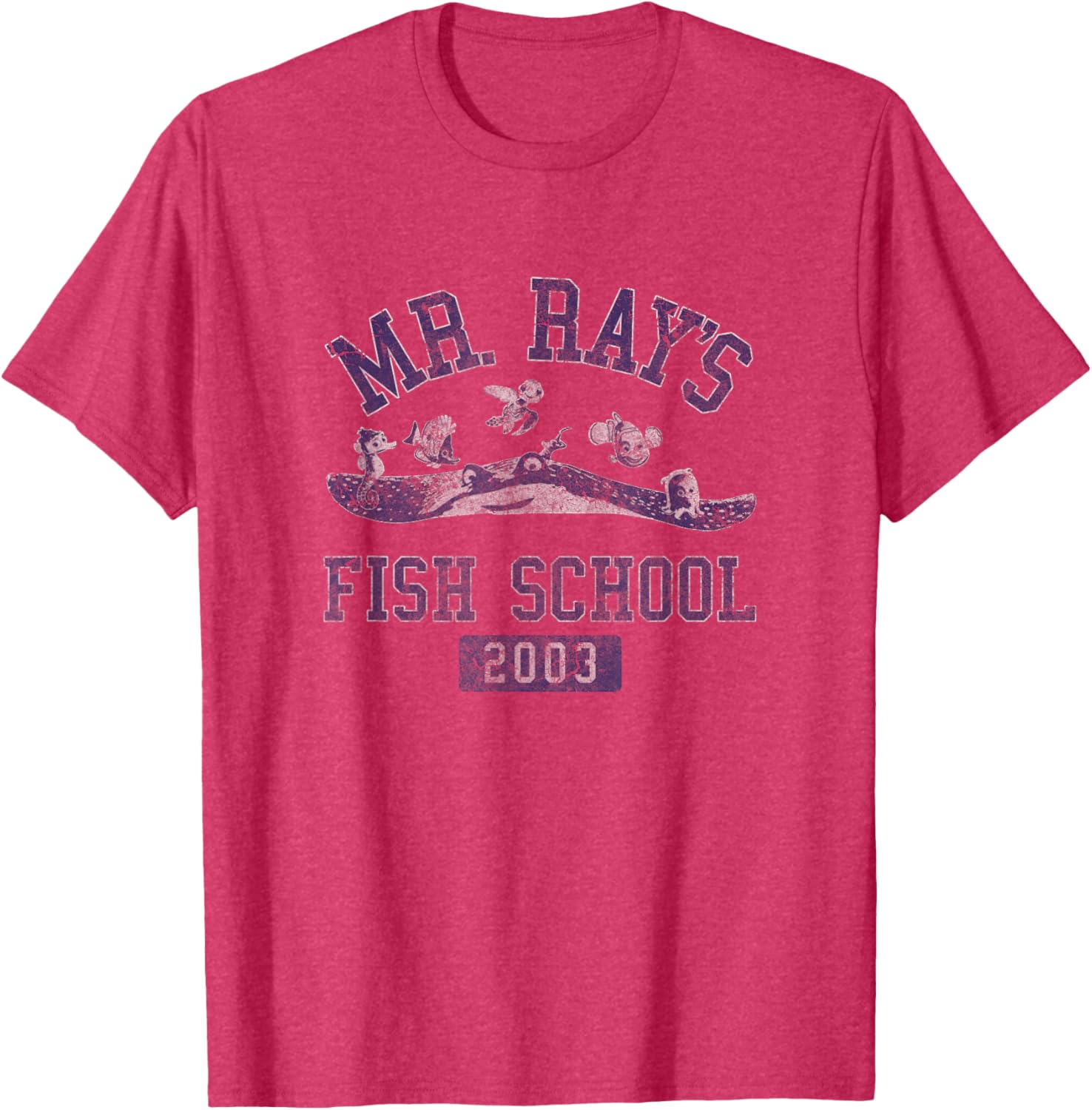 Disney Pixar Finding Nemo Mr. Ray Fish School T-Shirt for Fish Lovers - 8