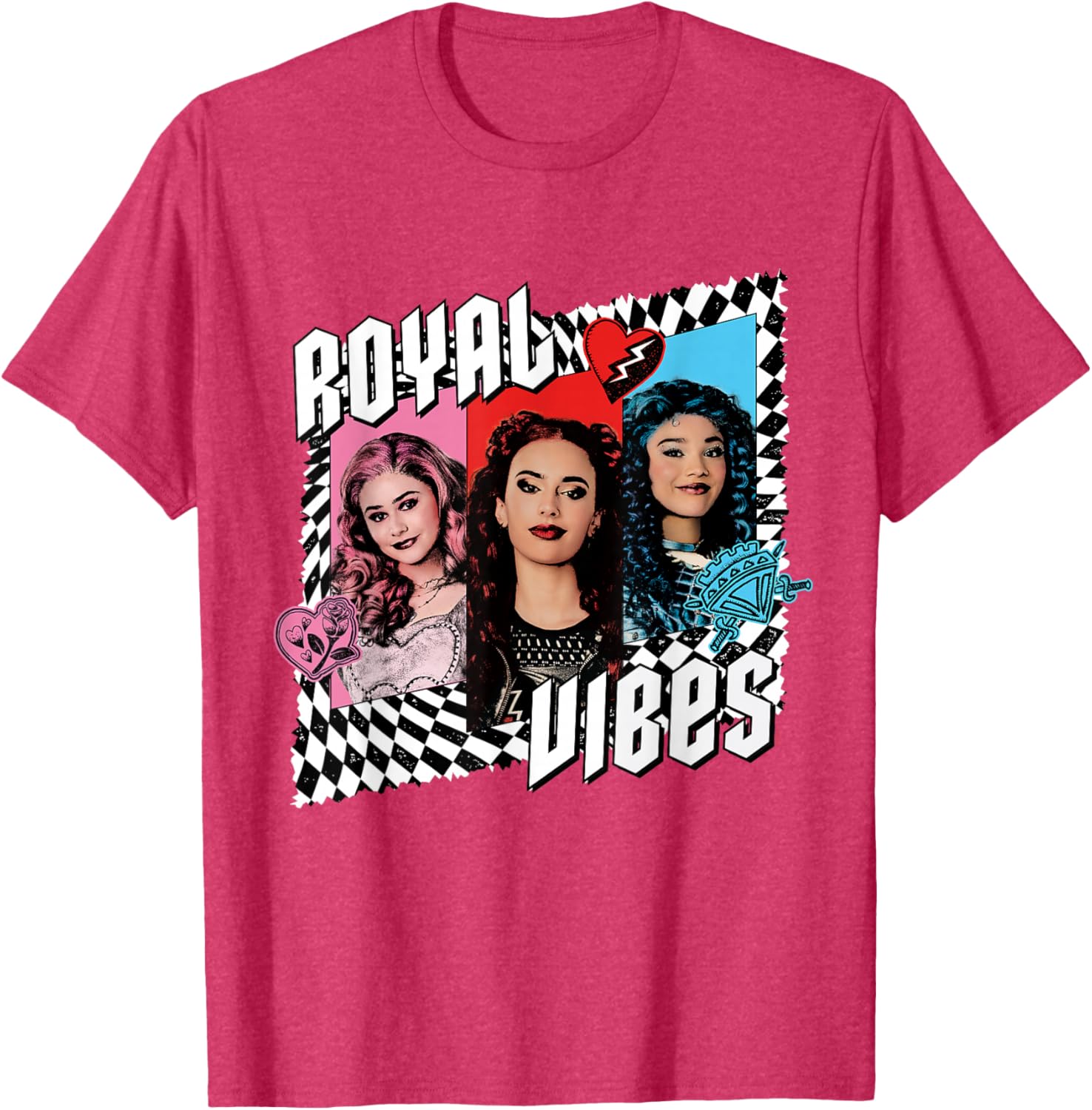 Disney Descendants 4 Trio Royal Vibes T-Shirt for Kids and Teens - 9