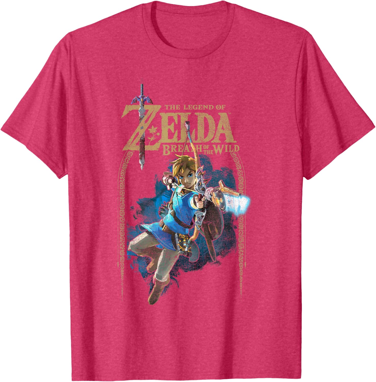 Zelda Breath of the Wild Link Arch Shot Graphic T-Shirt for Gamers - 3