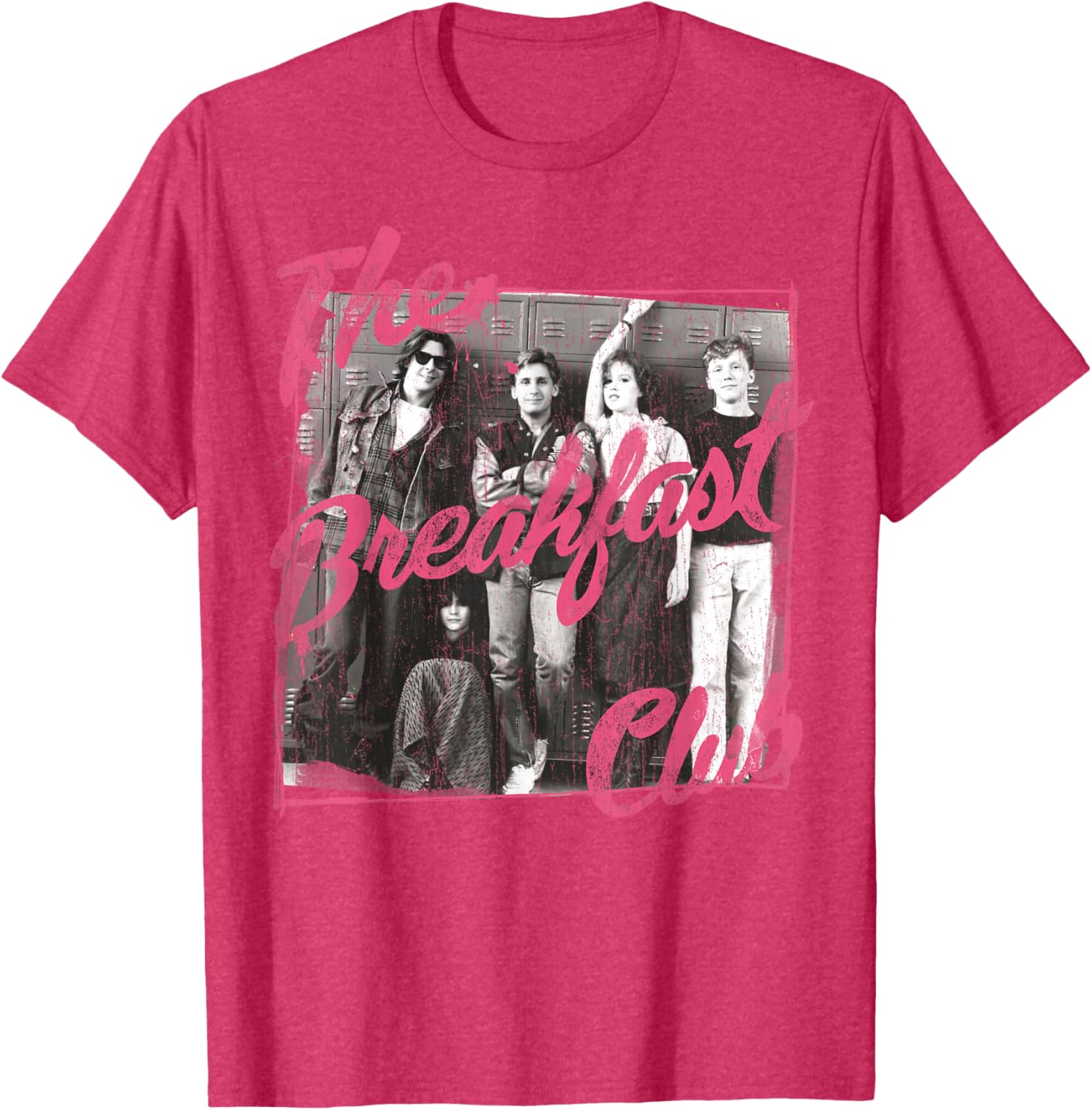 Breakfast Club Pink Text Group Photo T-Shirt for Stylish Fans - 10