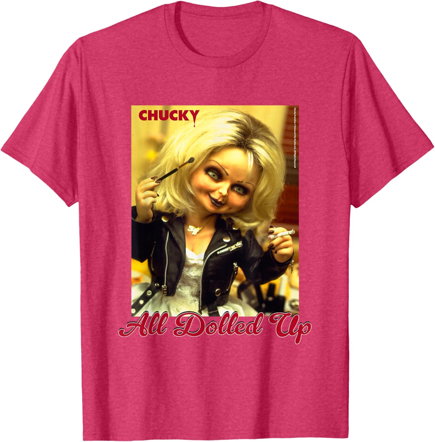 Chucky and Tiffany All Dolled Up T-Shirt for Horror Movie Fans - 11