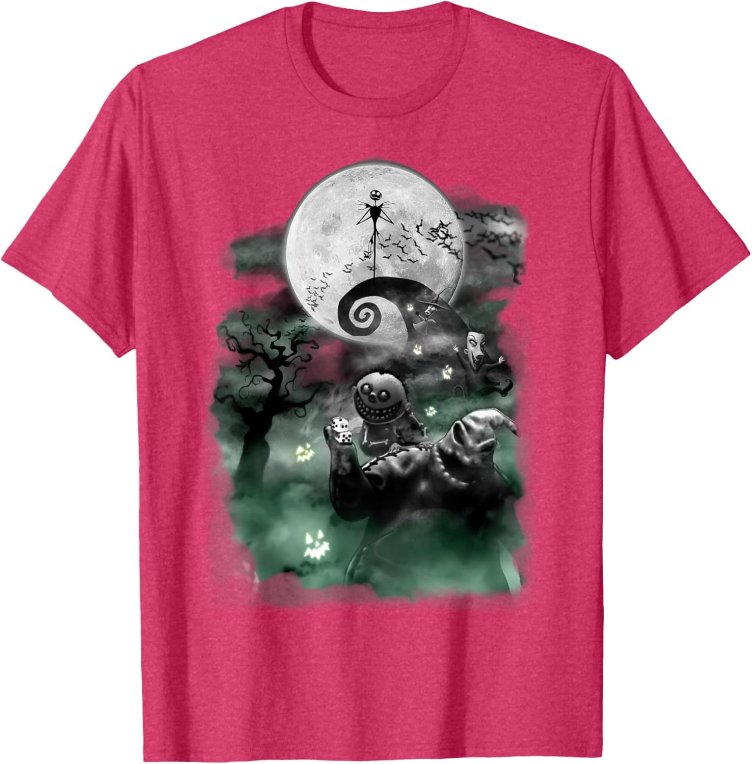 Disney Nightmare Before Christmas Haunted Scene T-Shirt for Fans - 1