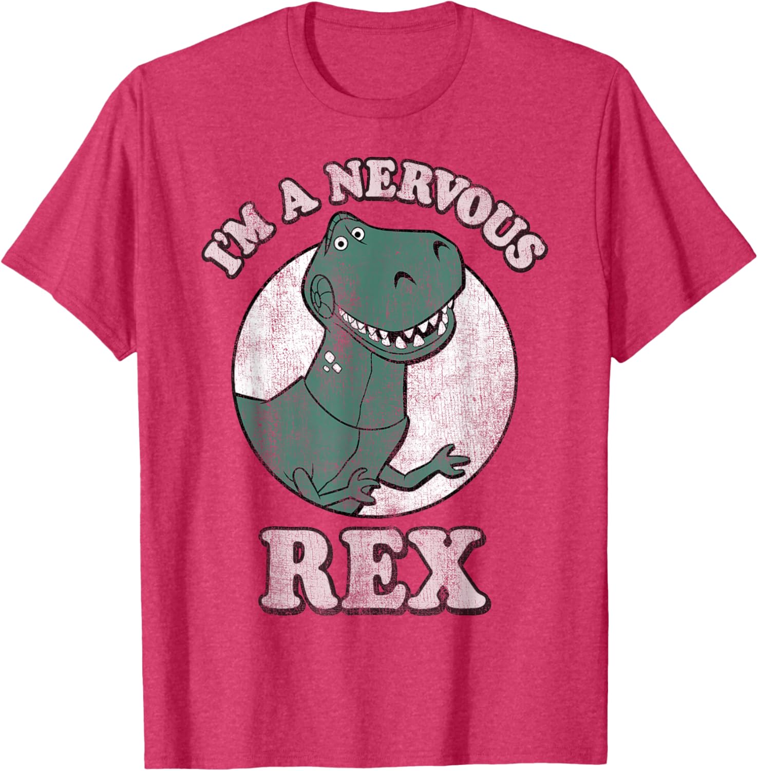 Disney Pixar Toy Story I'm A Nervous Rex Dinosaur Graphic T-Shirt - 5