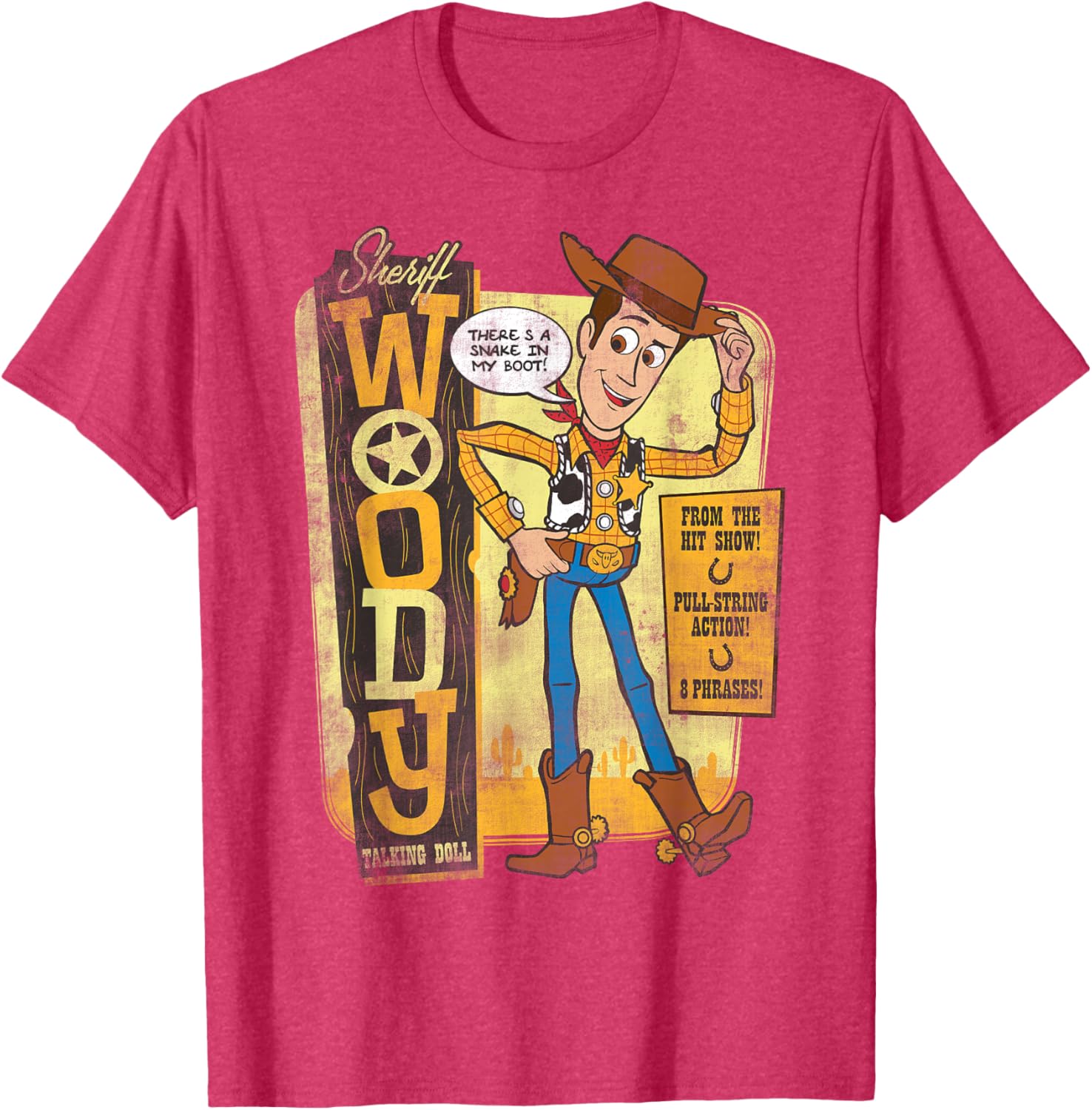 Disney Pixar Toy Story Sheriff Woody Talking Doll T-Shirt for Kids - 4
