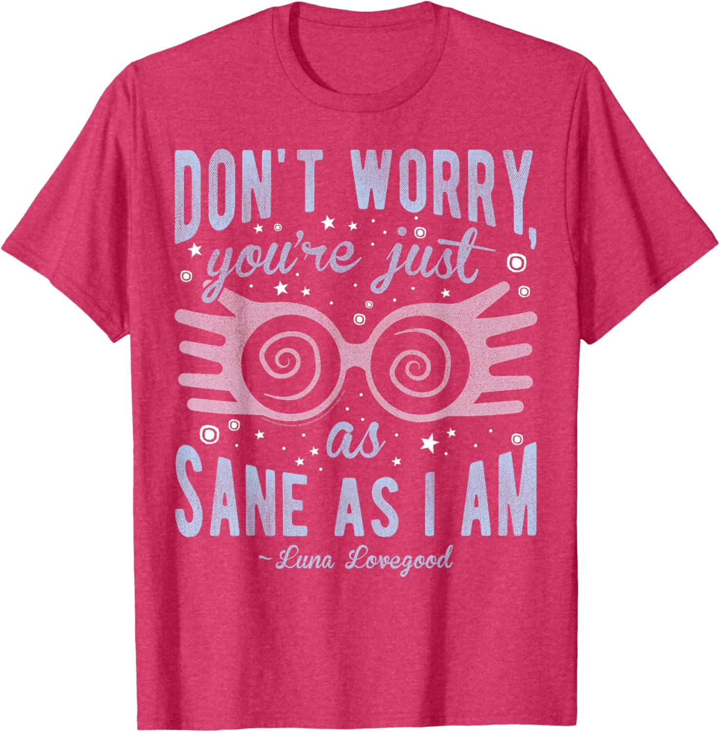 Harry Potter Luna Lovegood T-Shirt You're Just As Sane As I Am Black - 2