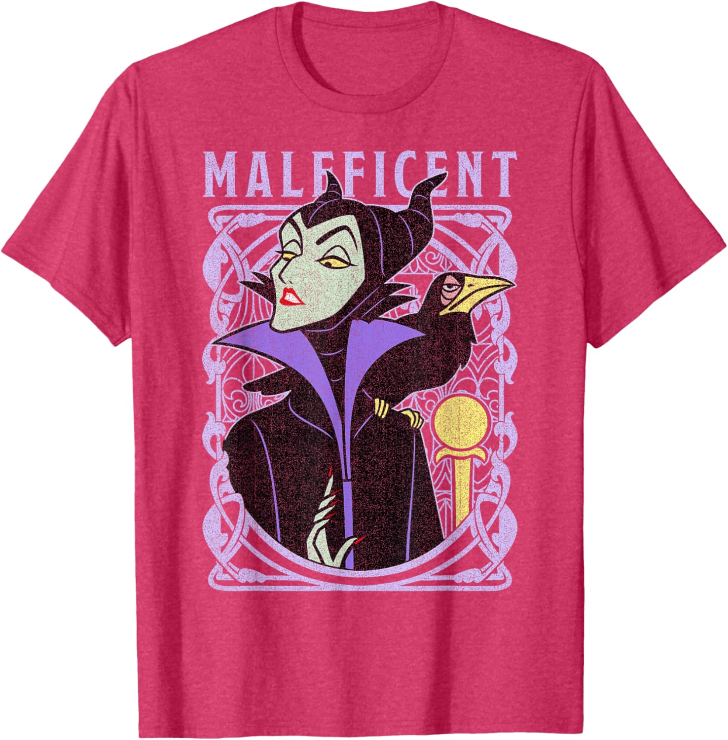 Disney Sleeping Beauty Maleficent Vintage Poster T-Shirt for Fans - 2