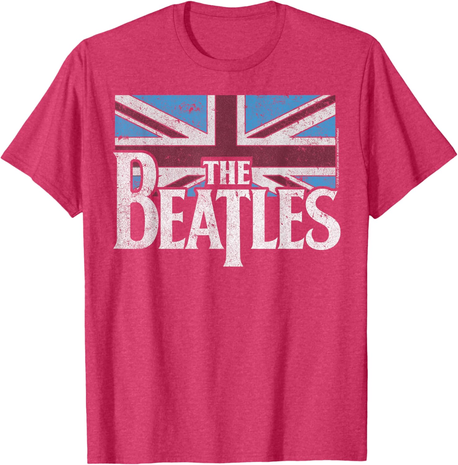 Beatles British Flag Red White Blue Short Sleeve T-Shirt for Fans - 10