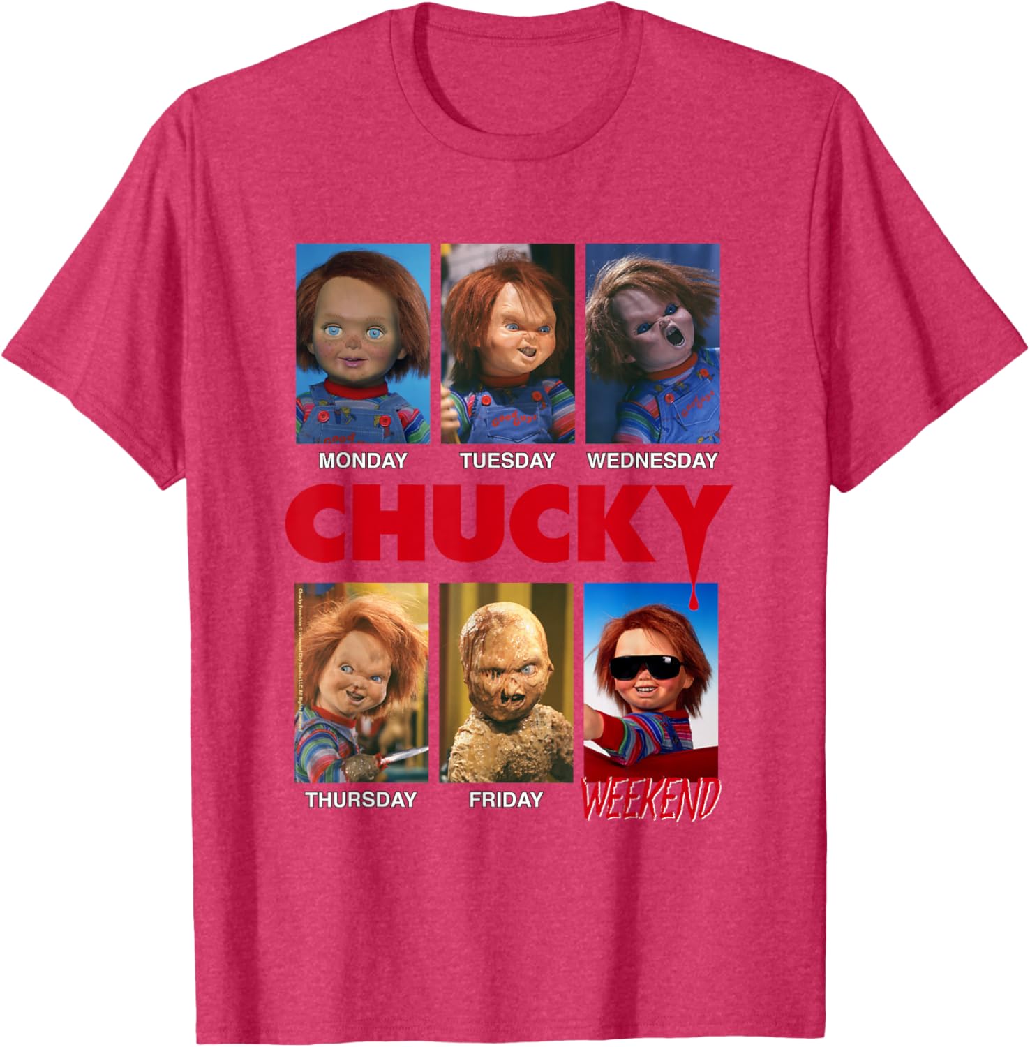 Chucky Days of The Week Moods T-Shirt for Fun Fashion Lovers - 11