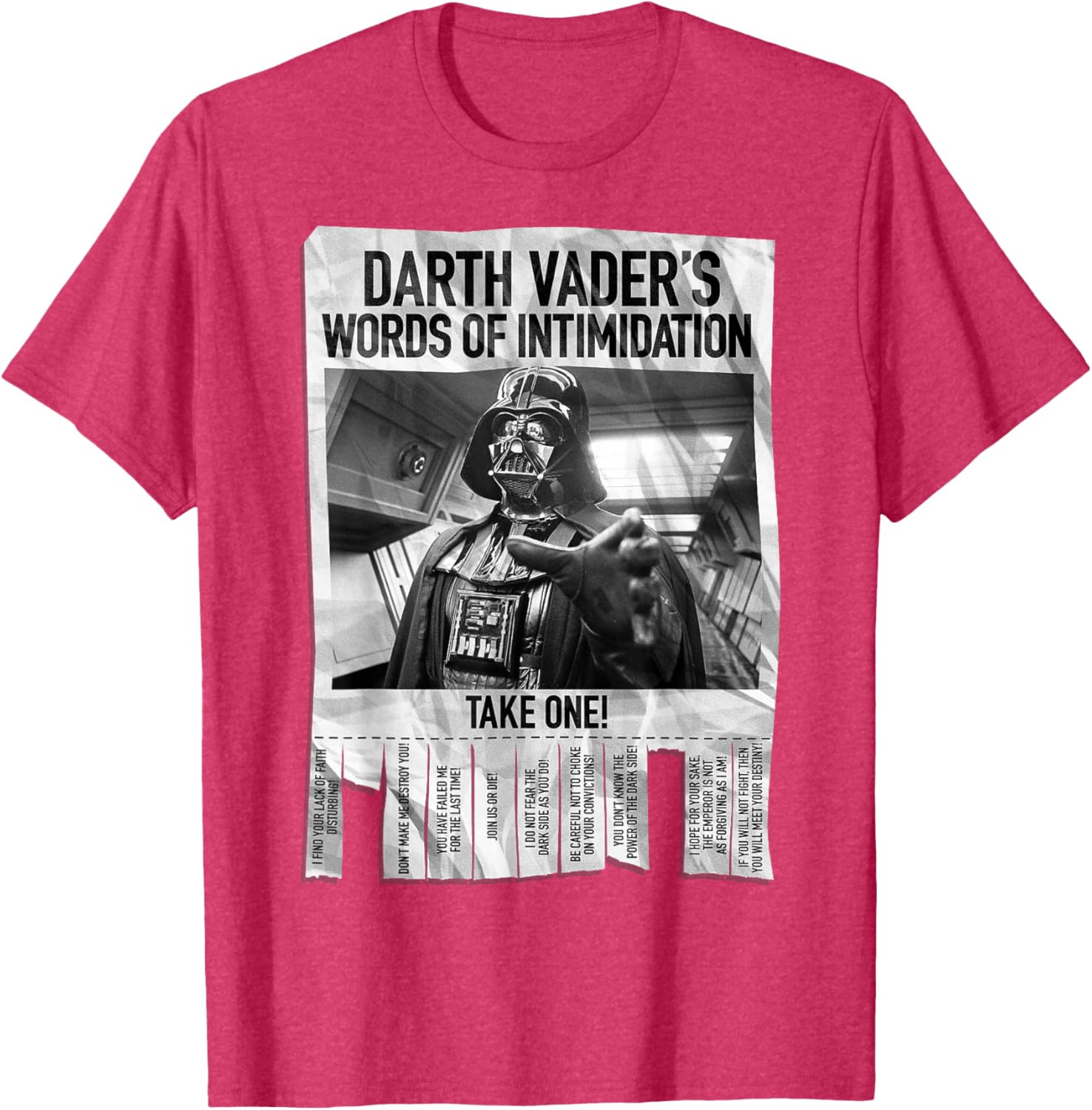 Darth Vader Intimidation Poster T-Shirt for Star Wars Fans - 6