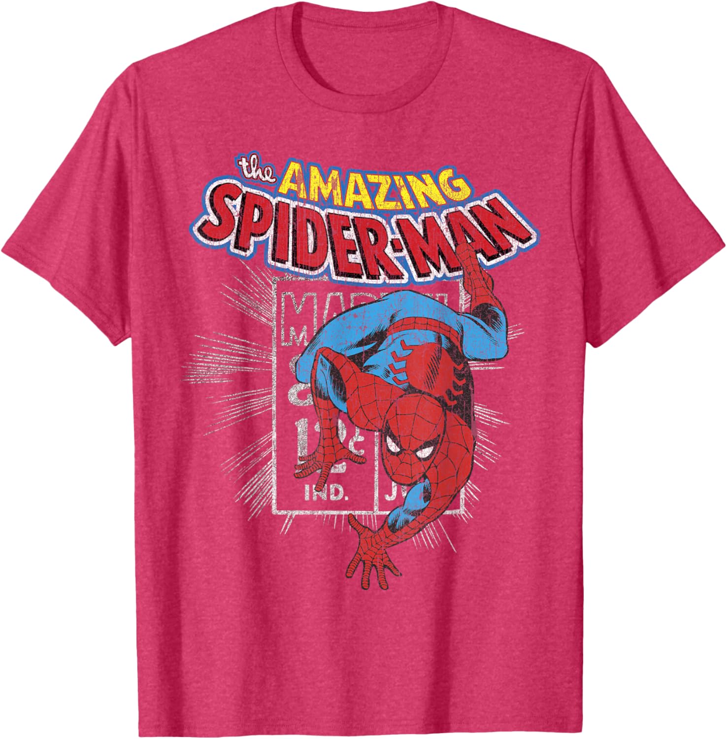 Marvel Amazing Spider-Man Vintage Comic Poster T-Shirt for Fans - 6
