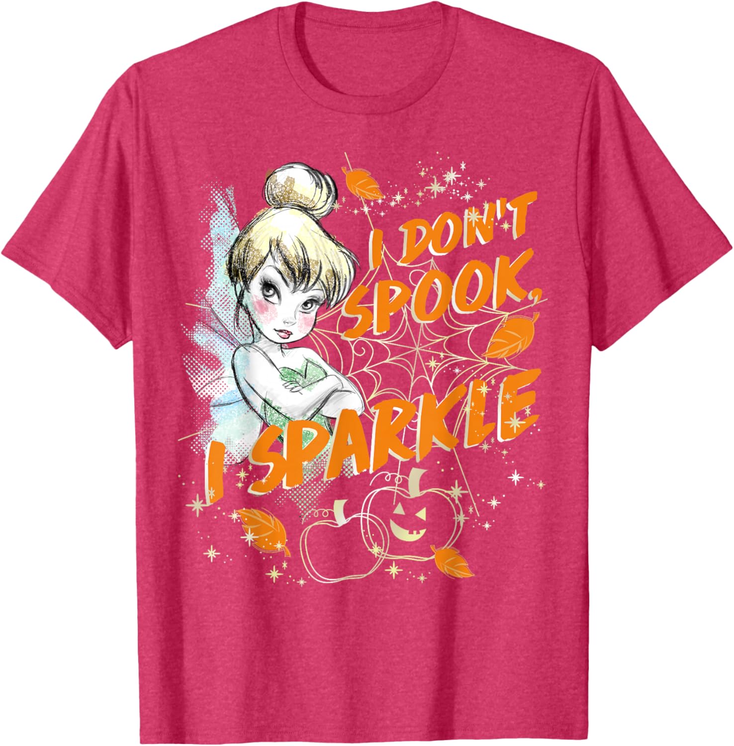 Disney Peter Pan Tinkerbell Halloween Sparkle T-Shirt for Women and Kids - 6