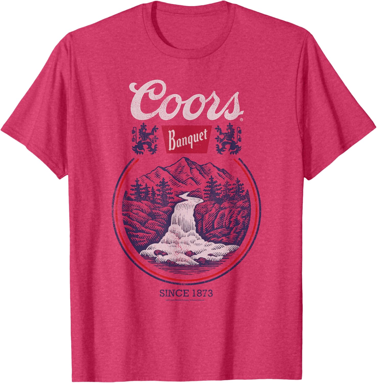 Coors Banquet Classic Circle Logo Beer Scene T-Shirt for Men and Women - 6