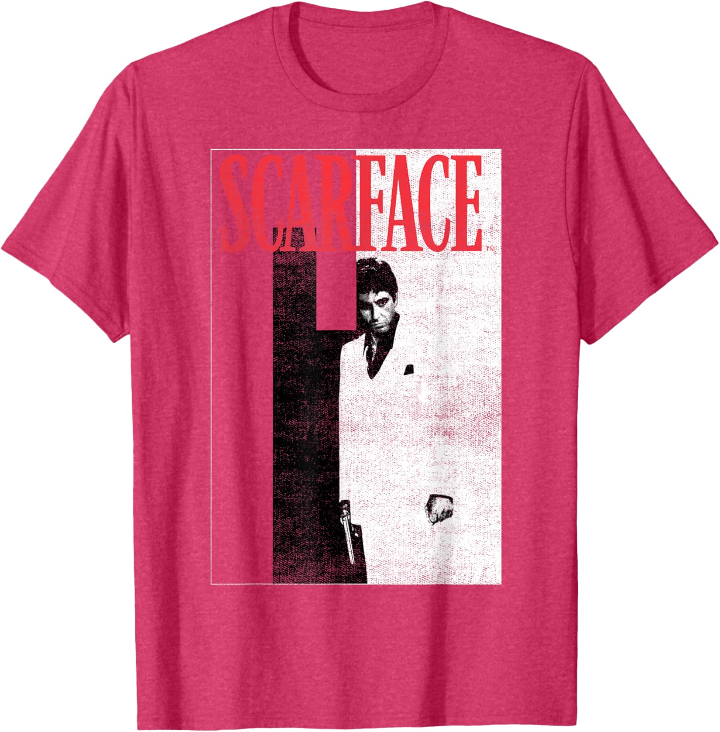 Scarface Distressed Movie Poster T-Shirt for Fans of Classic Cinema - 6