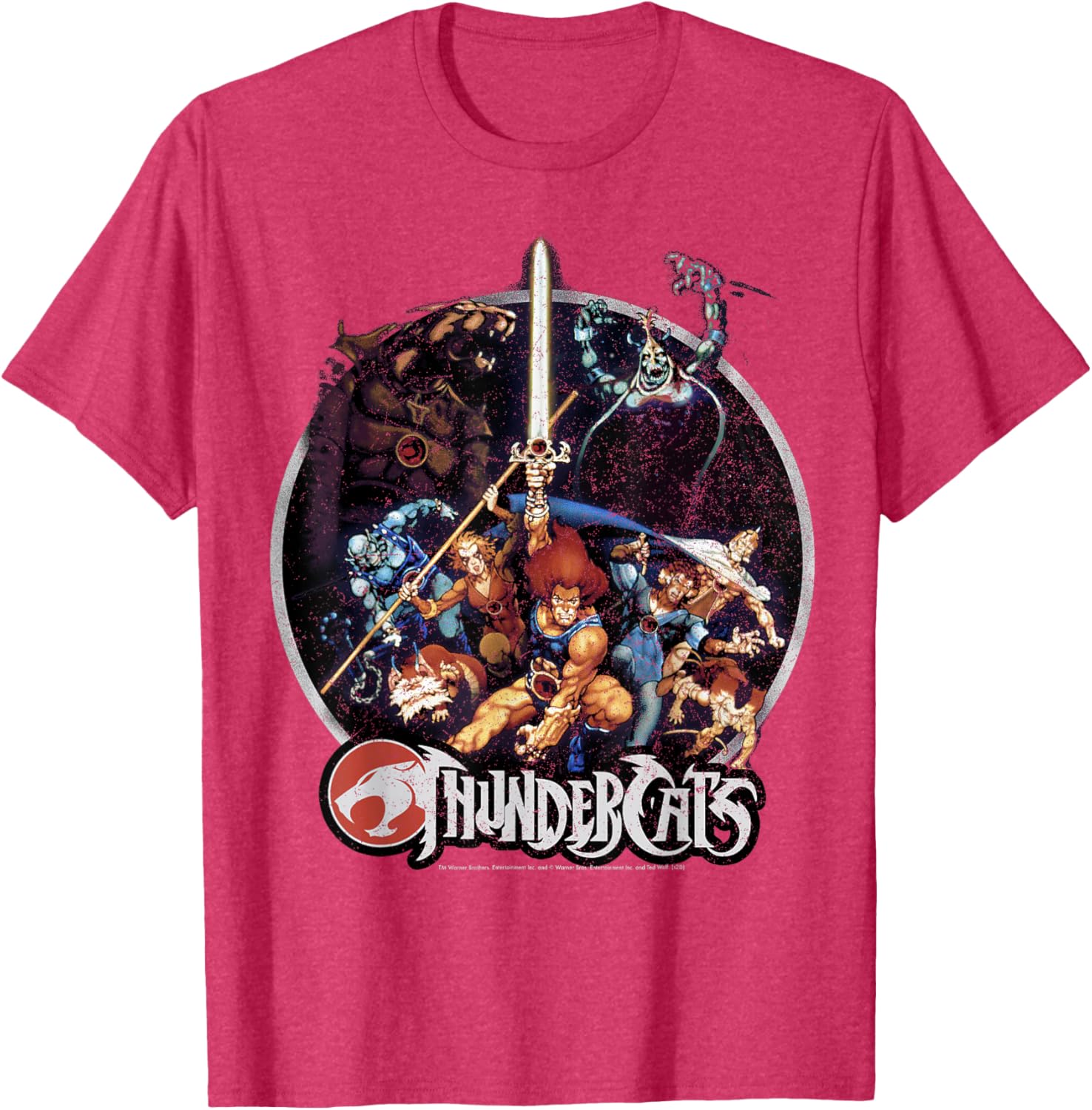ThunderCats Vintage Circle T-Shirt for Fans of Classic 80s Animation - 7