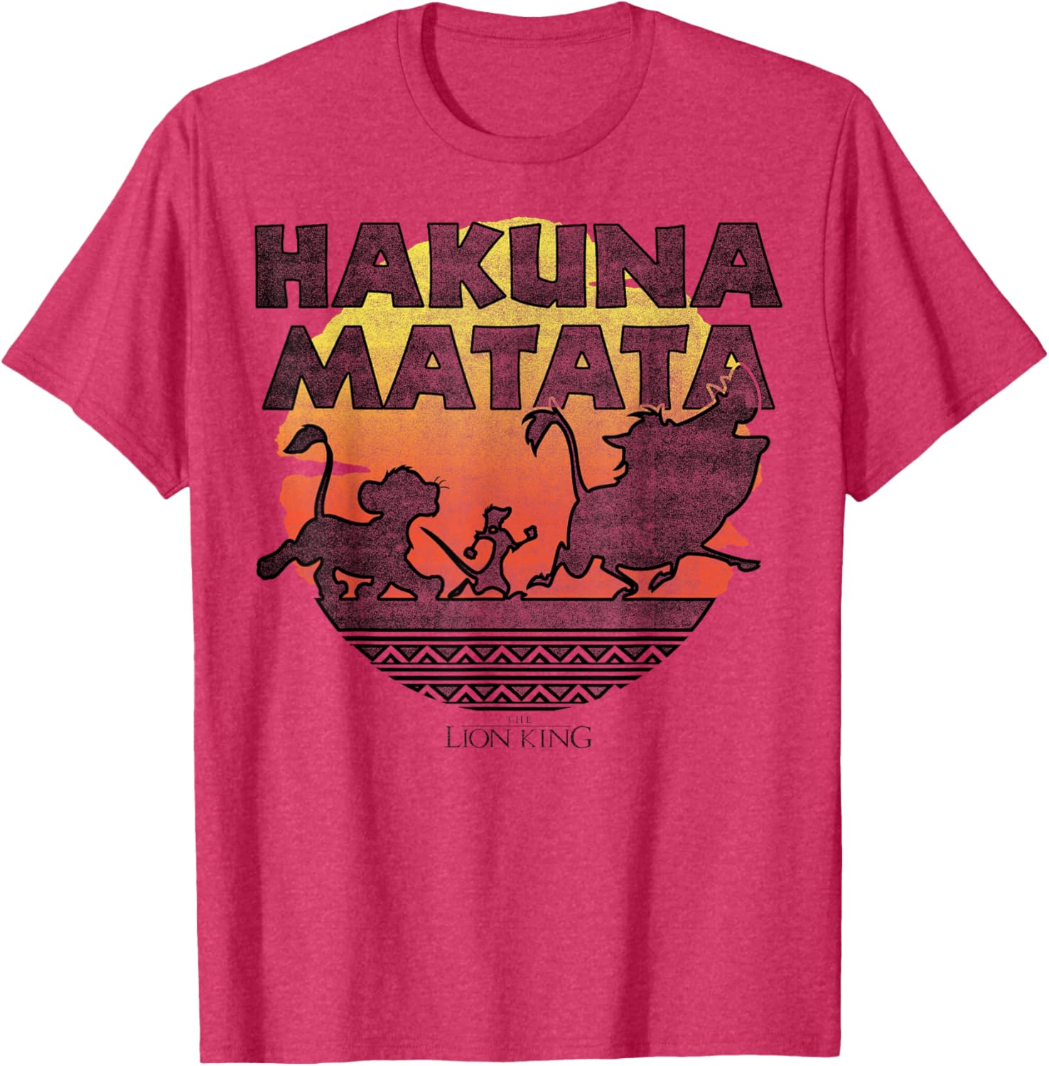 Disney The Lion King Hakuna Matata Sunset Silhouette T-Shirt for Fans - 5